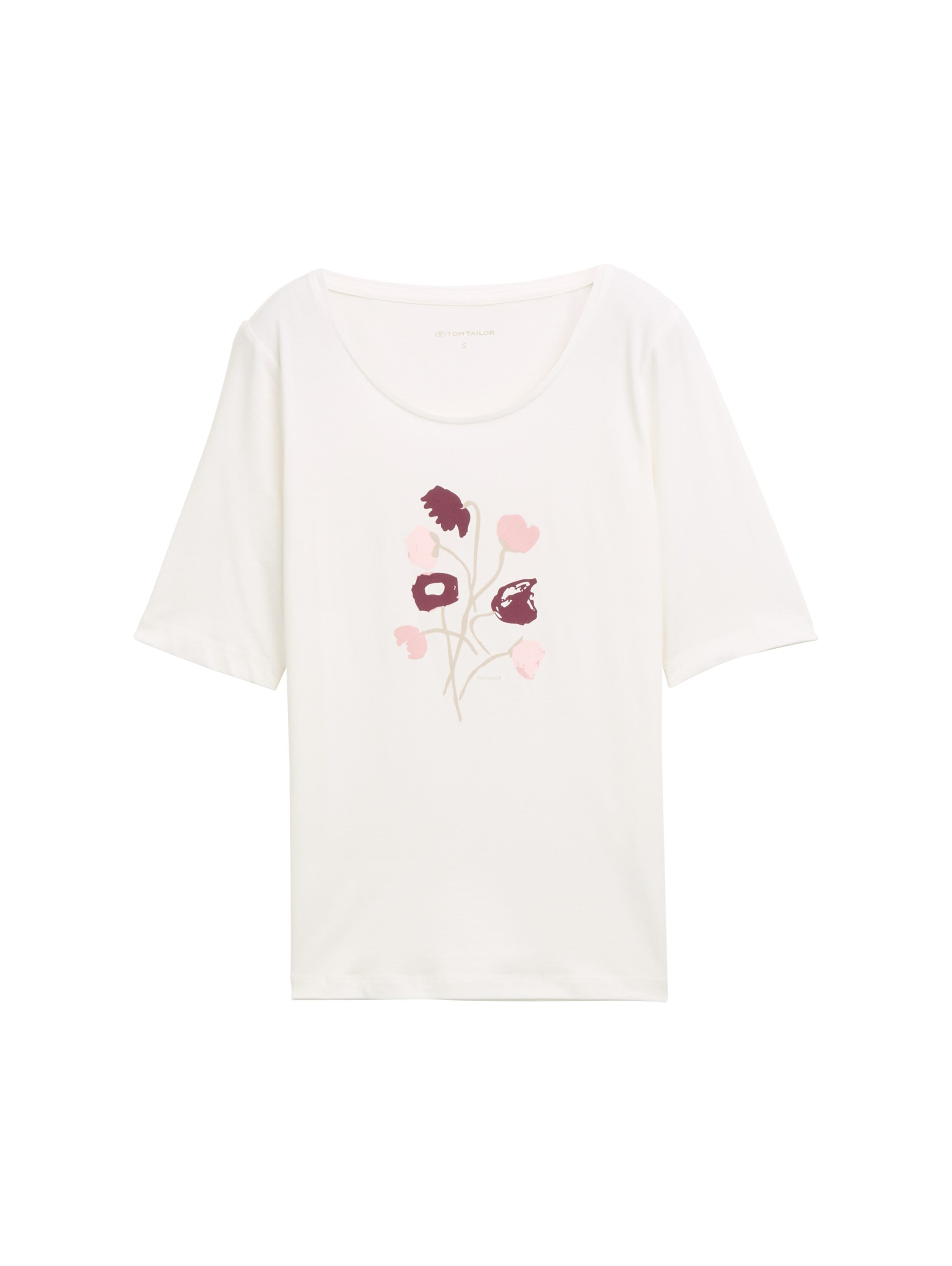 Tom Tailor Offwhite T-shirt With A Print
