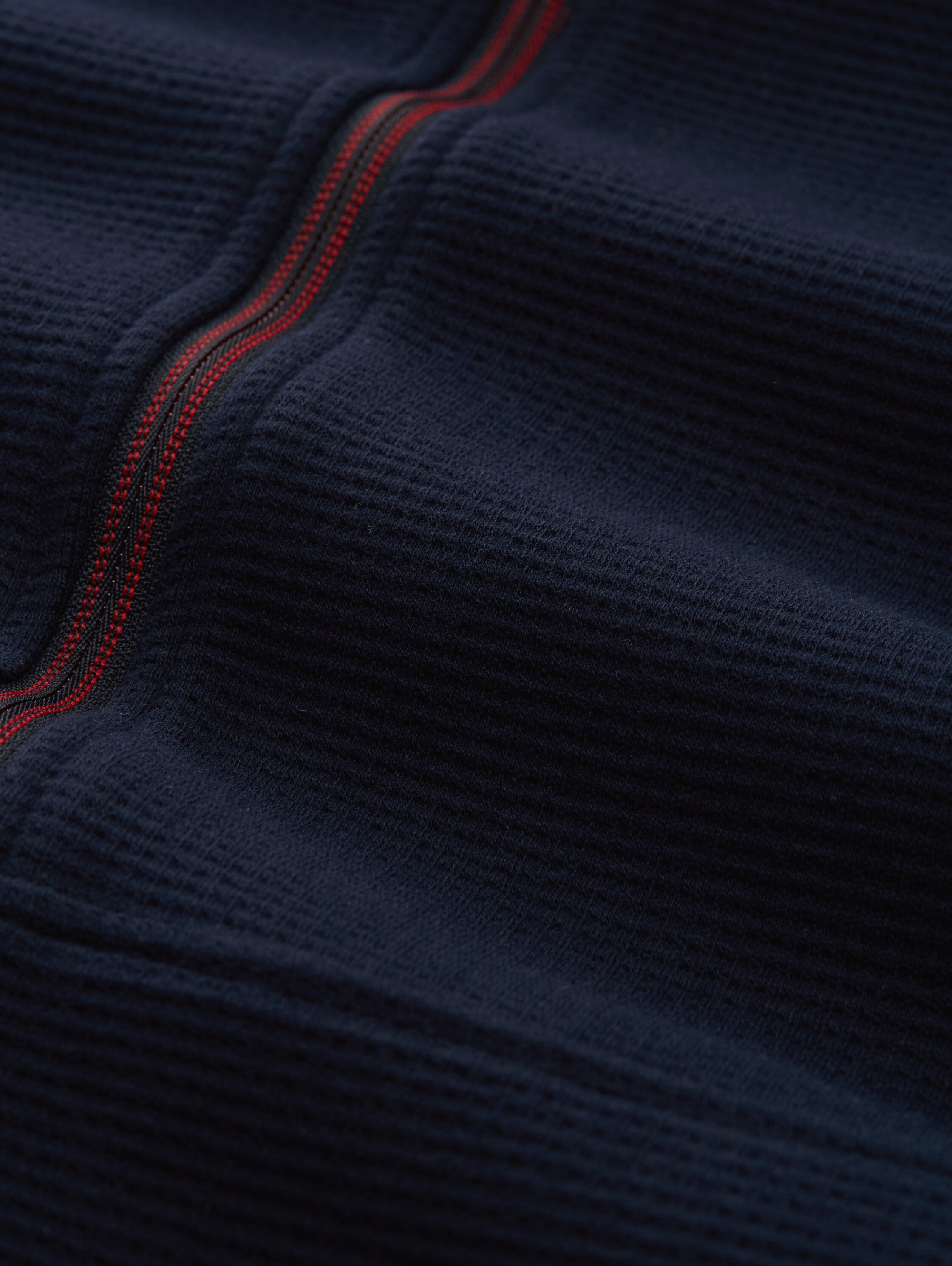 Tom Tailor Navy Zippered Jacket With Stand Up Collar