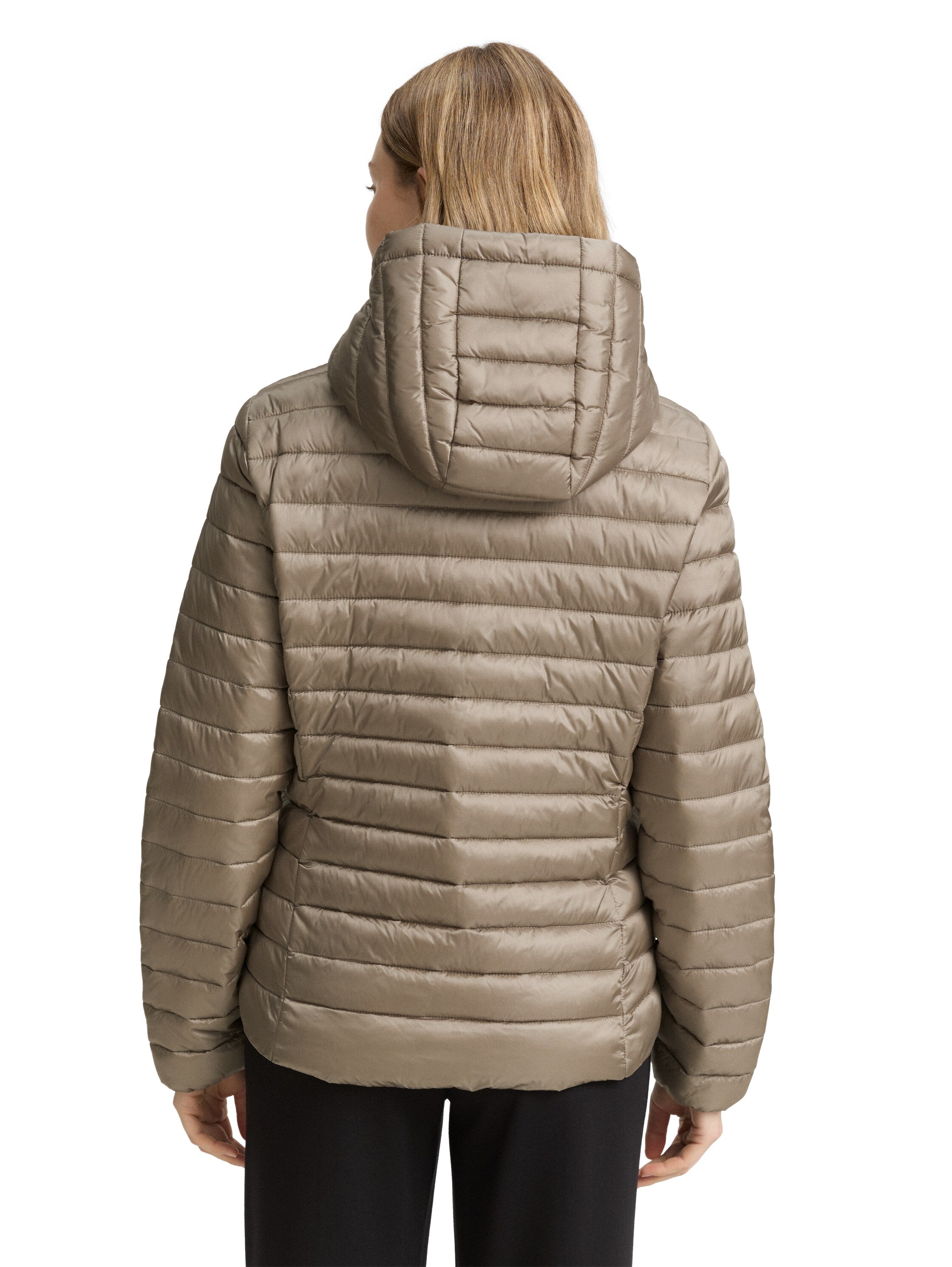 Tom Tailor Padded Zippered Light Beige Jacket