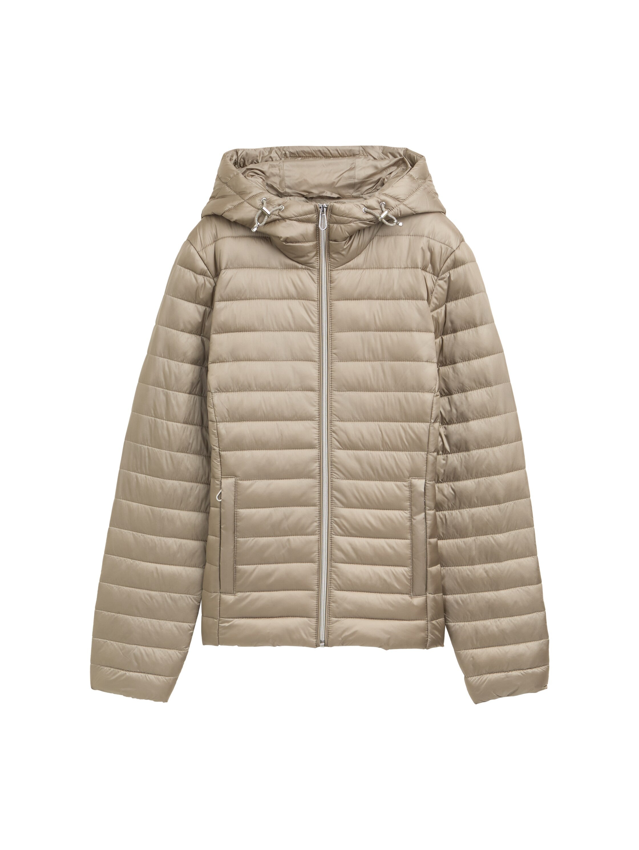 Tom Tailor Padded Zippered Light Beige Jacket