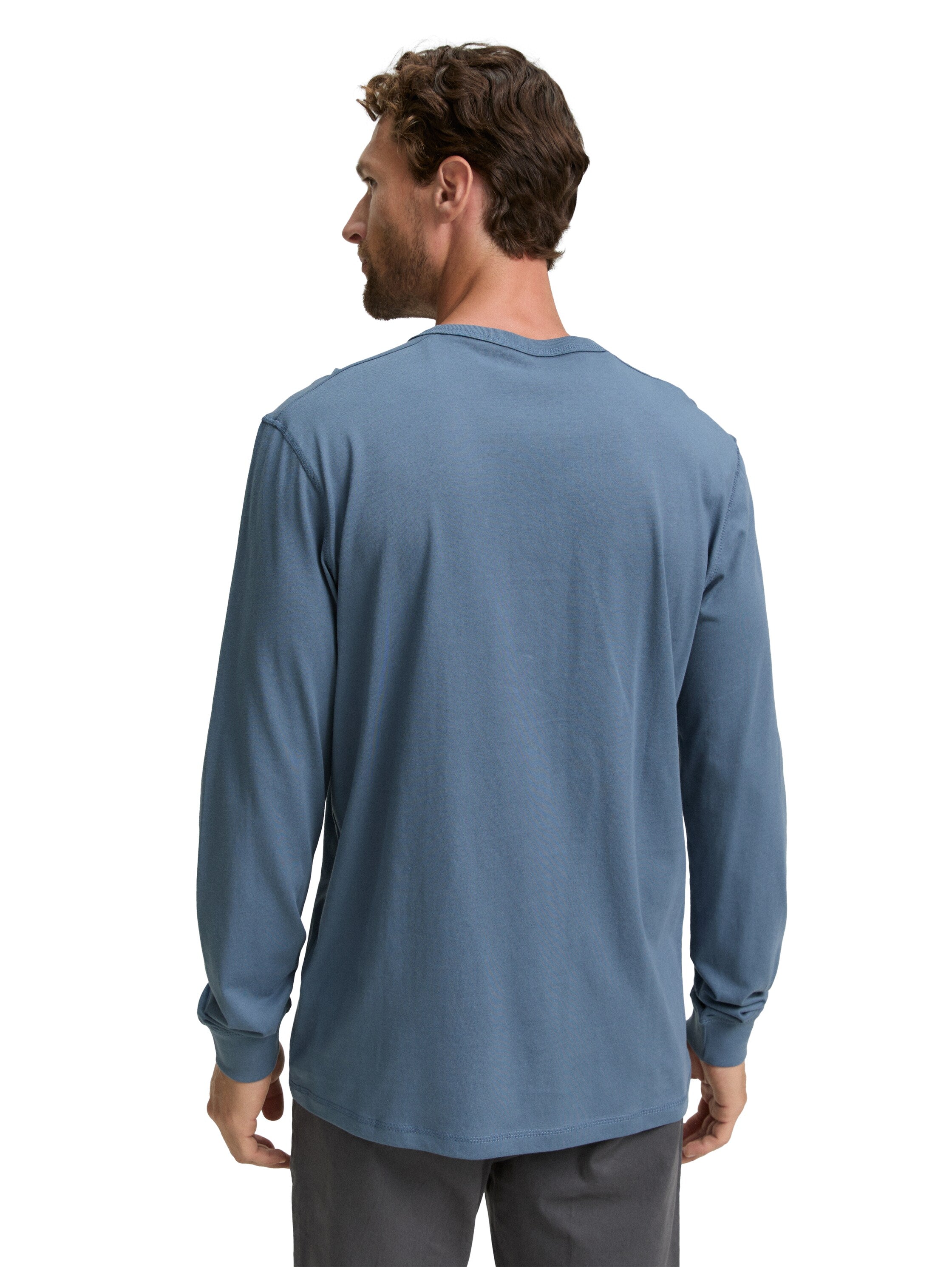 Tom Tailor Basic Long Sleeved Blue Sweater