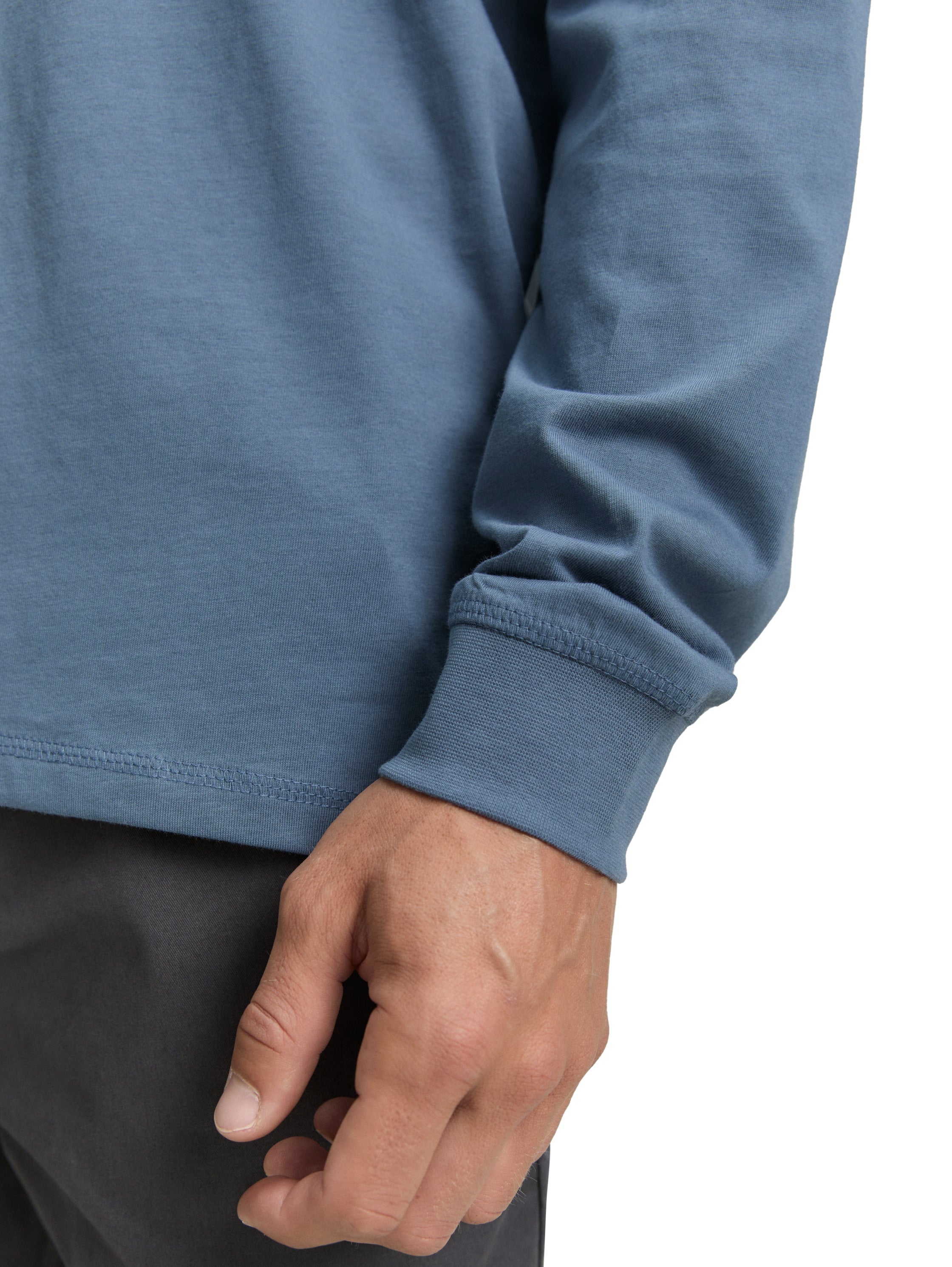 Tom Tailor Basic Long Sleeved Blue Sweater