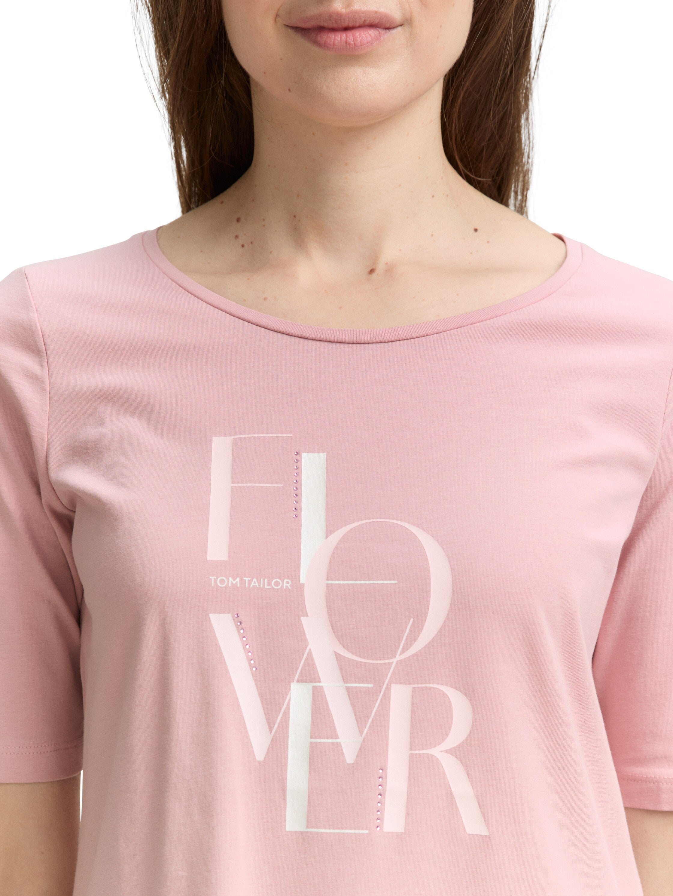 Tom Tailor Pink T-shirt With A Print