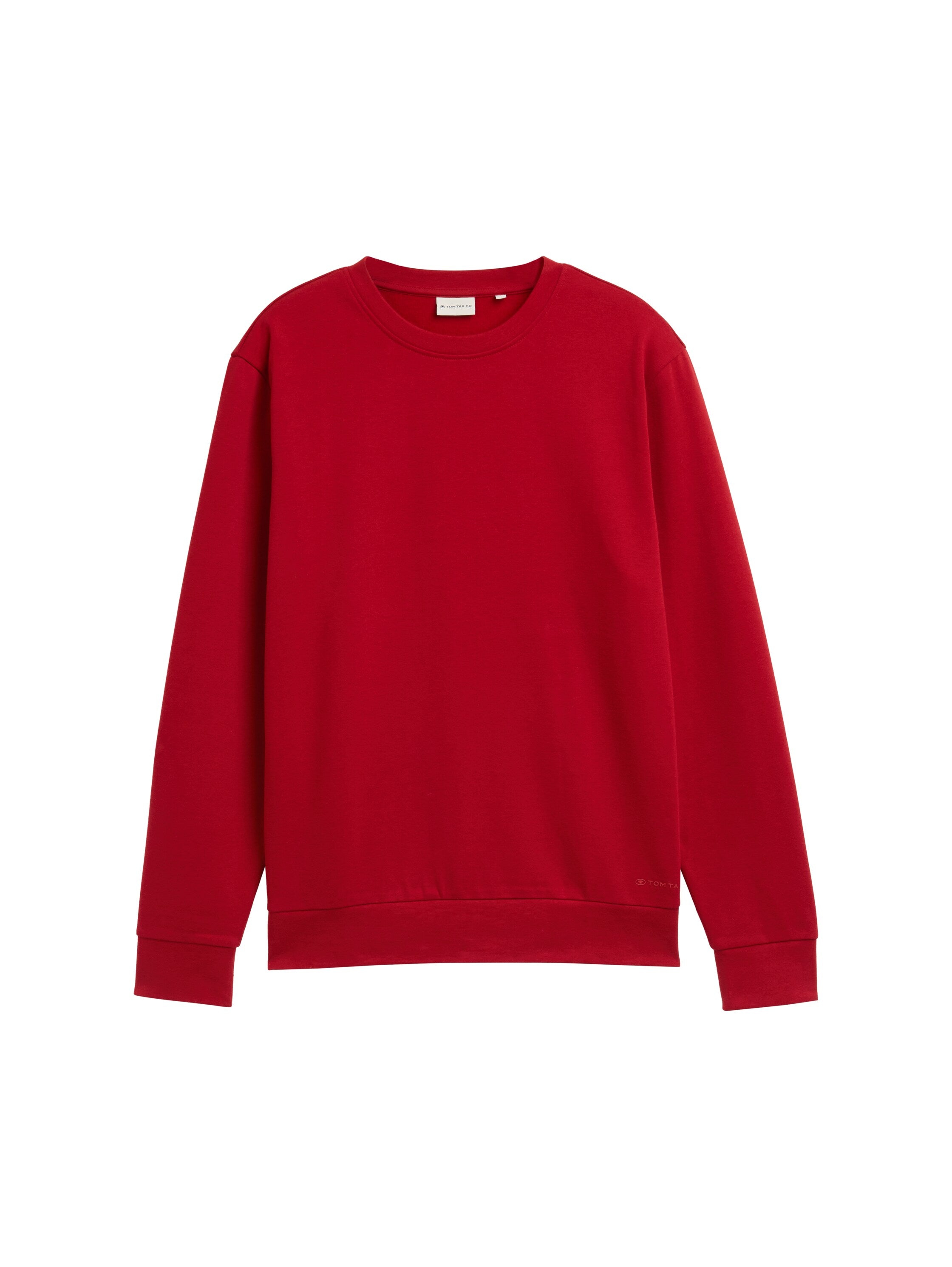 Tom Tailor Basic Red Sweater With Plain Color