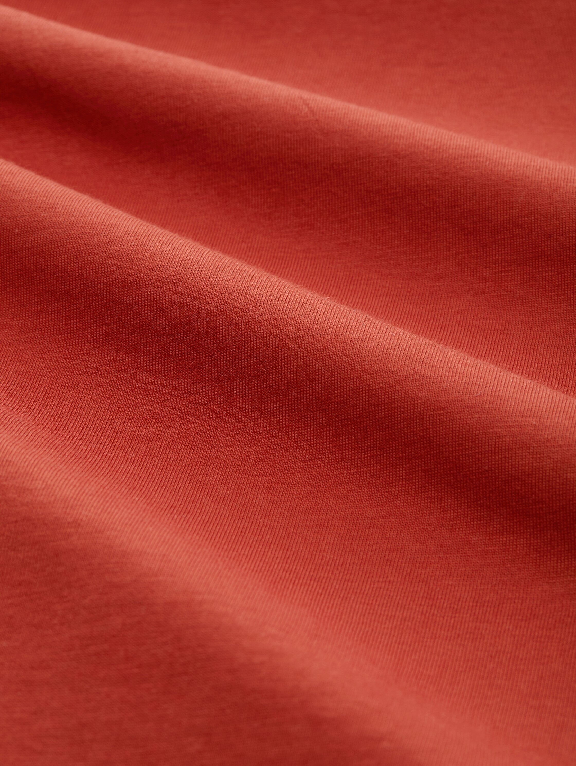 Tom Tailor Basic Long Sleeved Velvet Red Sweater