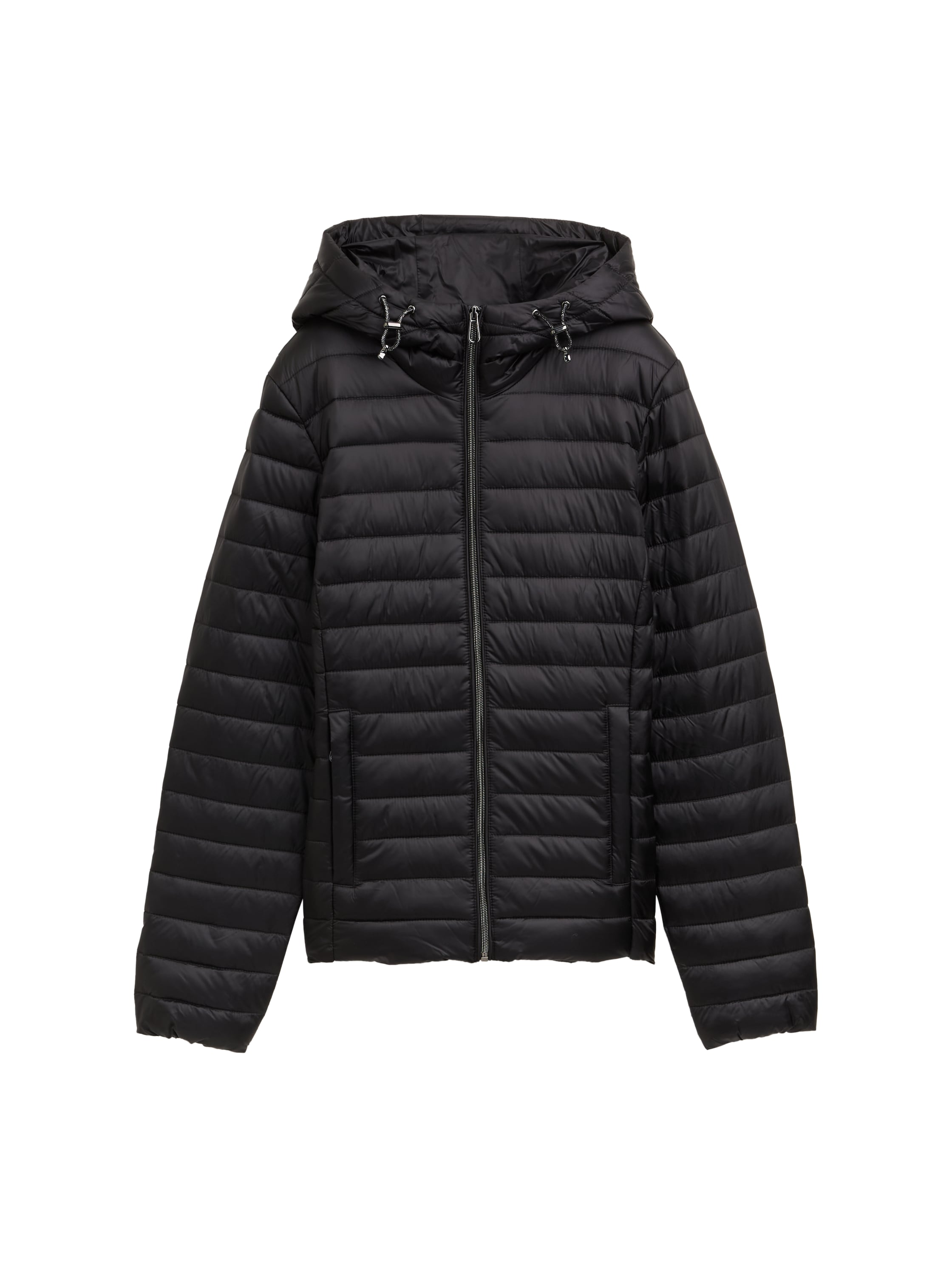 Tom Tailor Padded Zippered Black Jacket