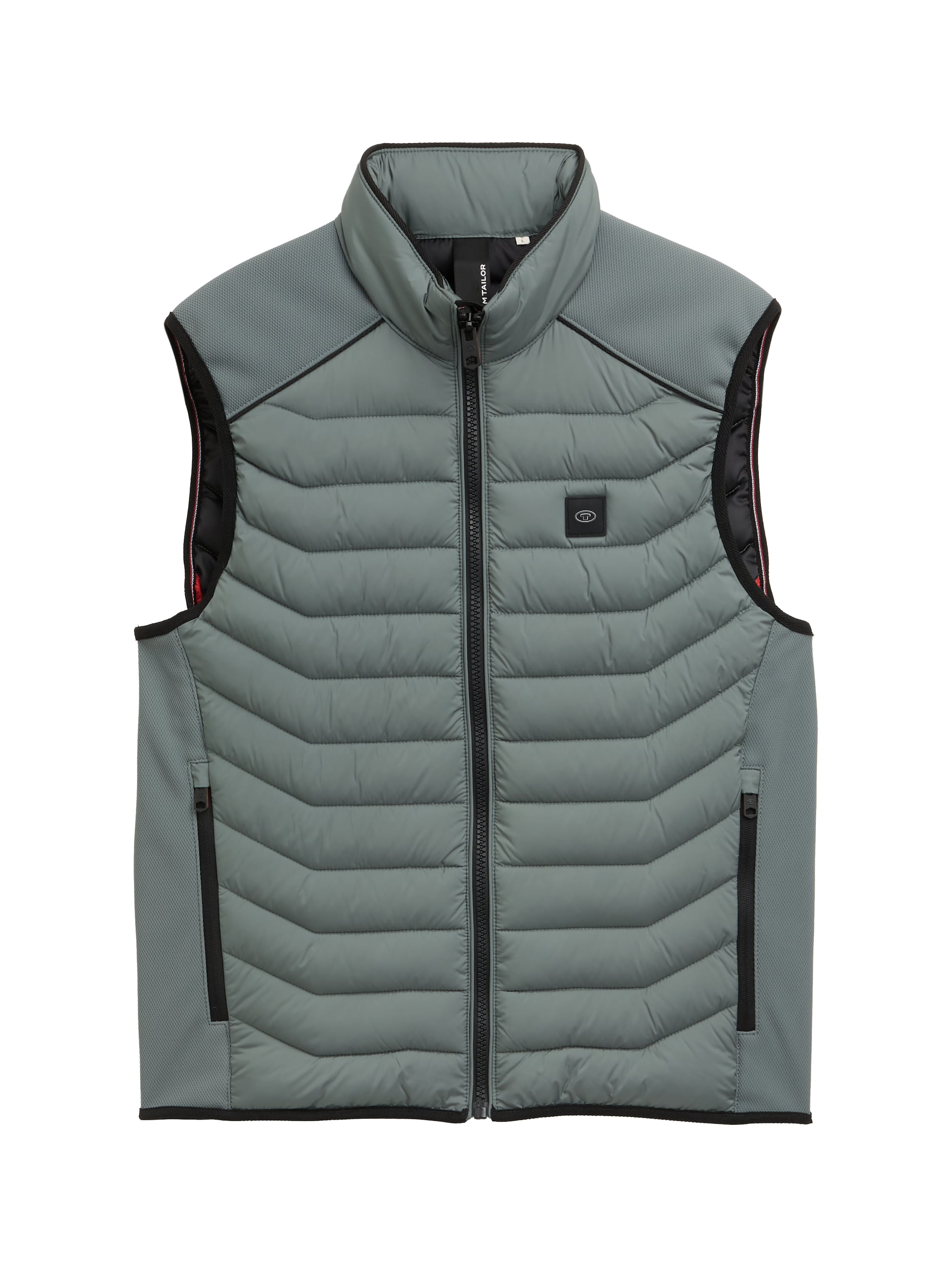 Tom Tailor Green Vest With Elastic Side