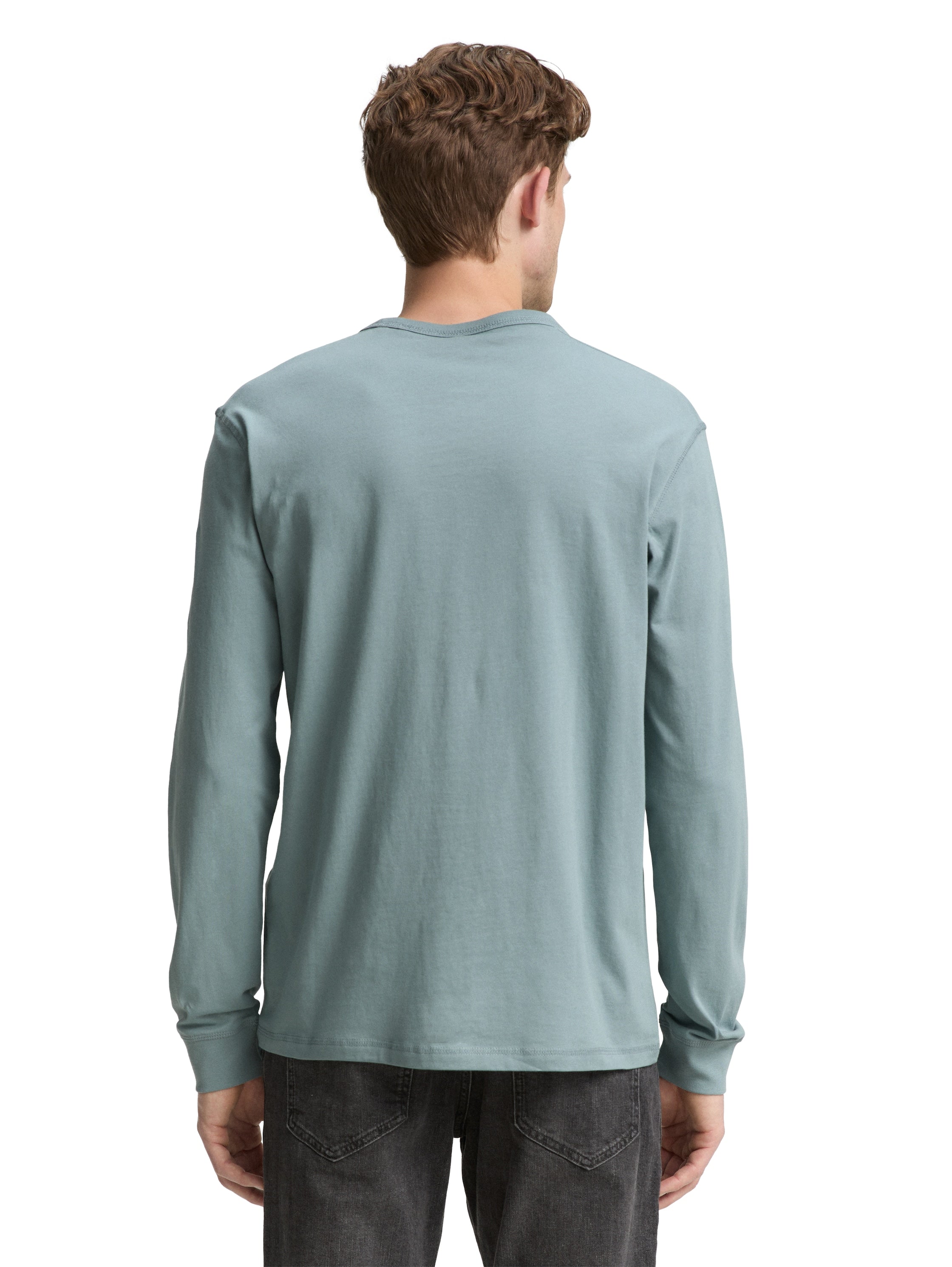Tom Tailor Basic Long Sleeved Grey Mint Sweater
