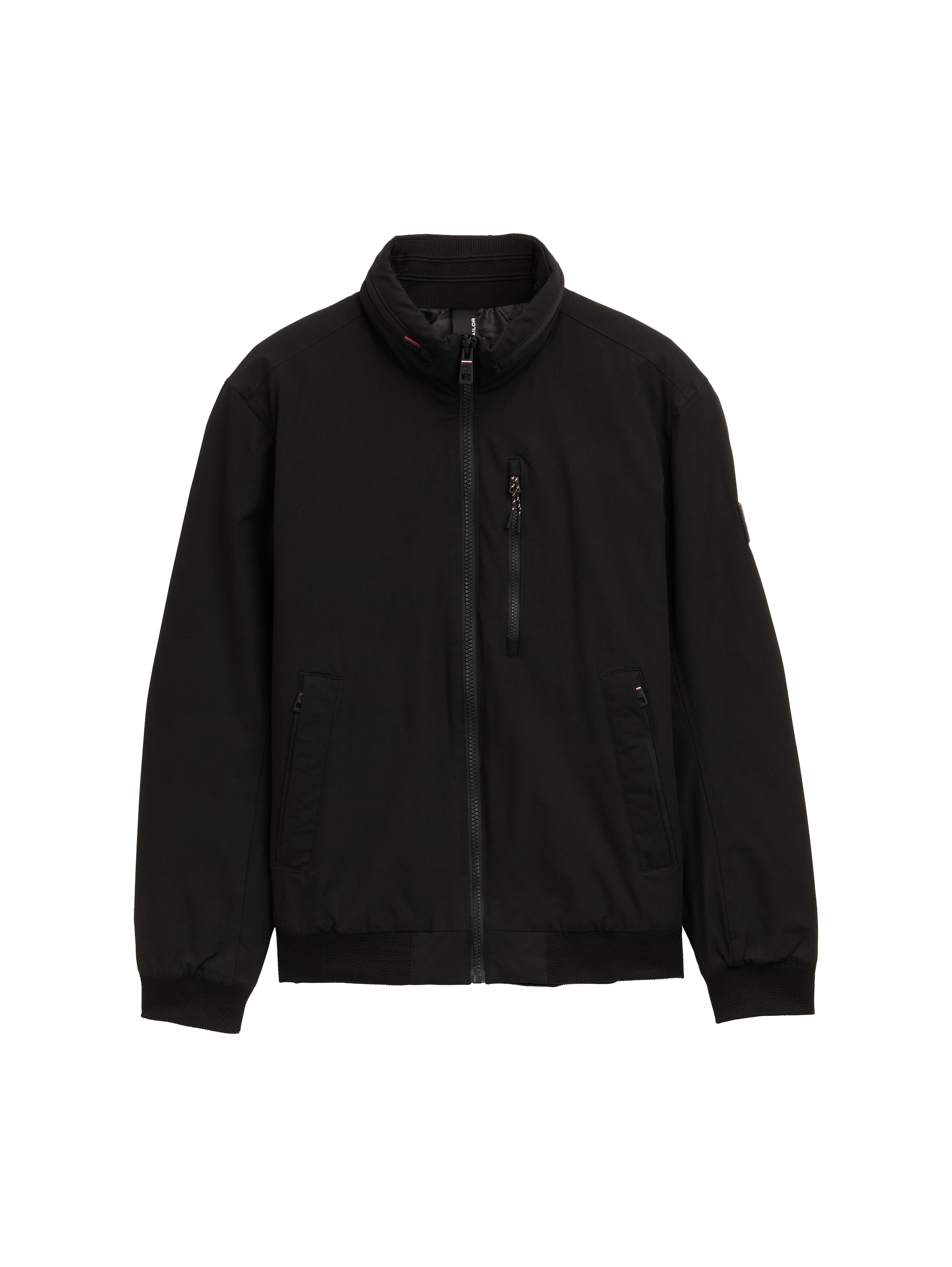 Tom Tailor Quilted Black jacket With Hood