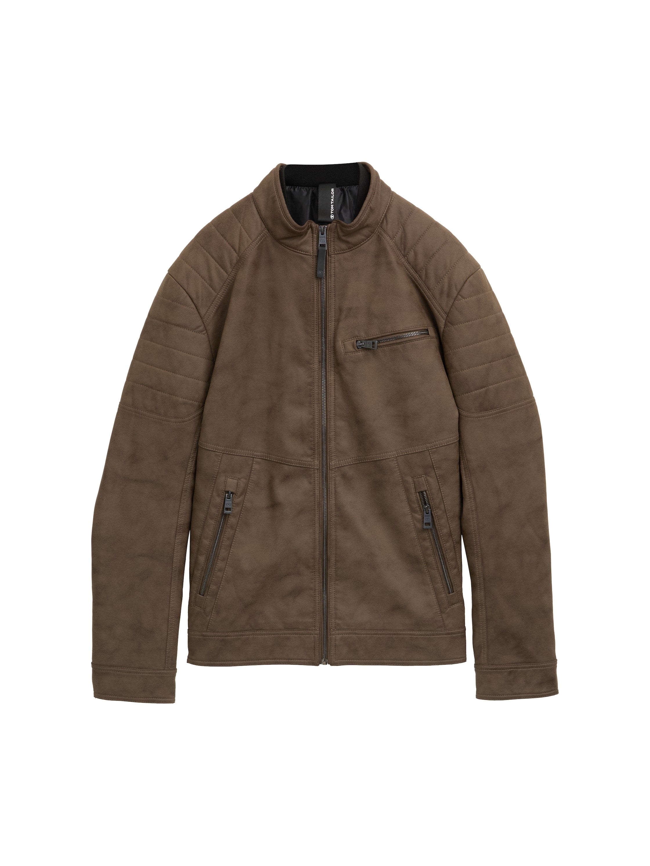 Tom Tailor Brown Faux Leather With Zipper To Close