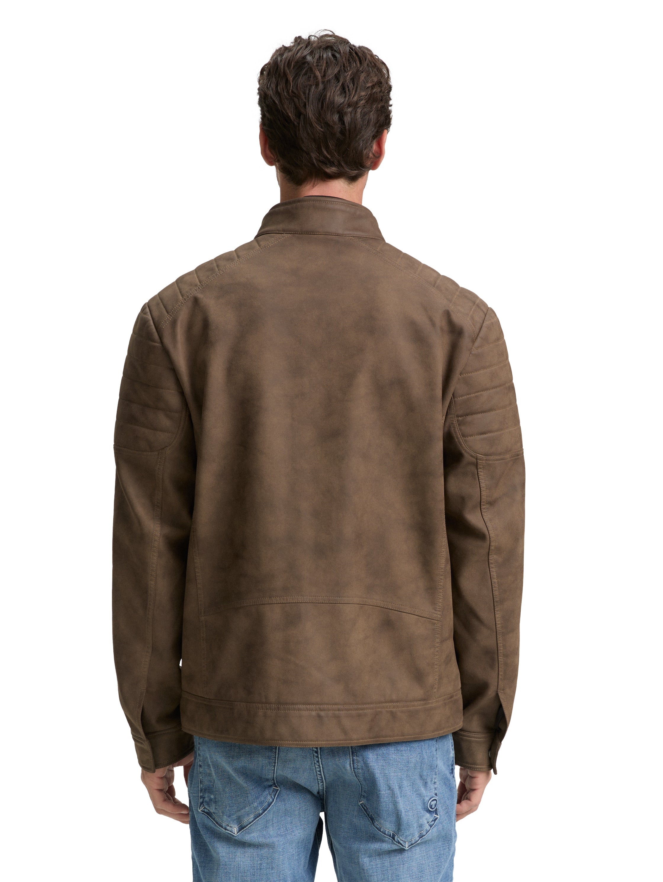 Tom Tailor Brown Faux Leather With Zipper To Close