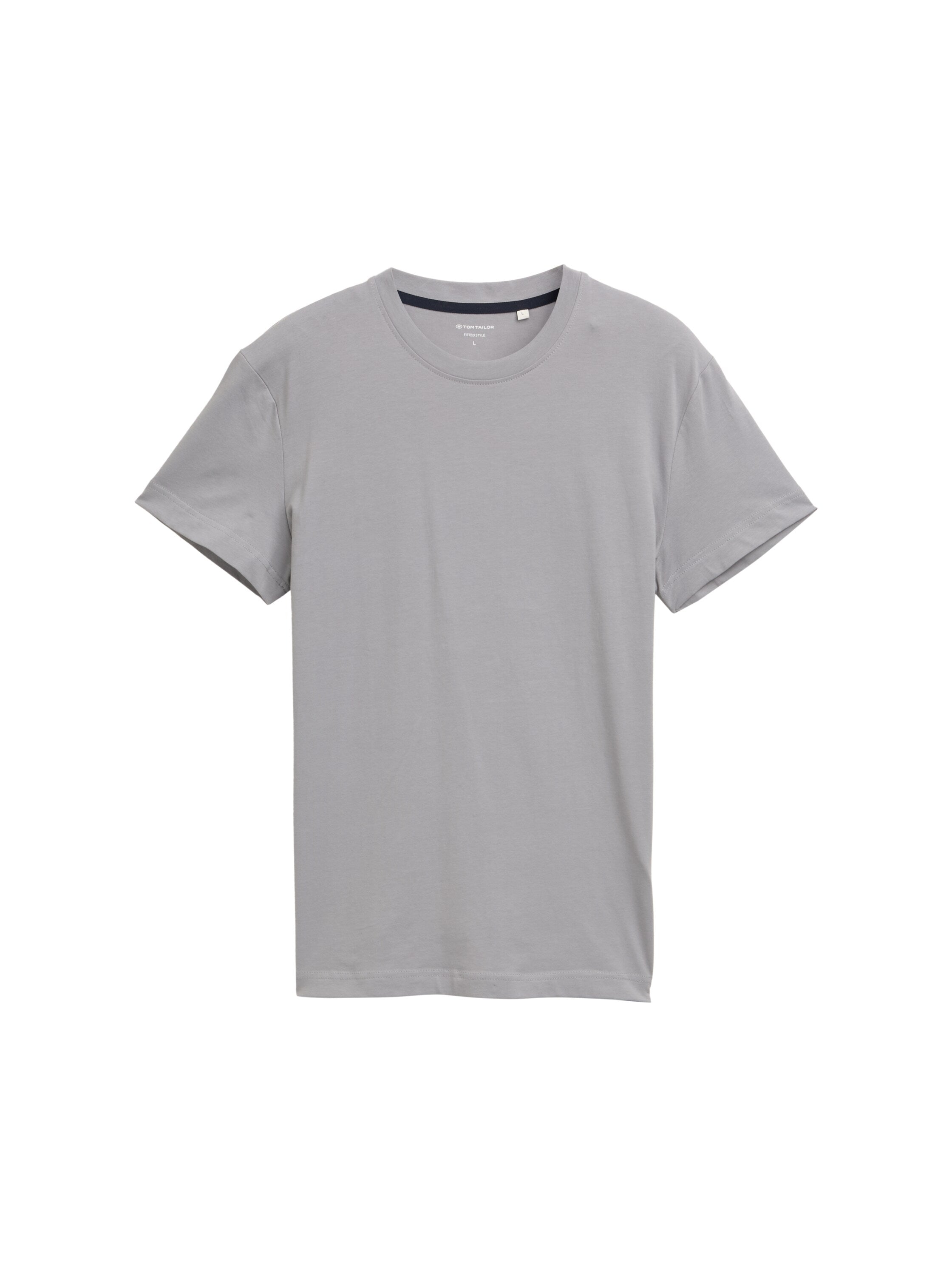 Tom Tailor Slim Fit Grey T-shirt with Stretch