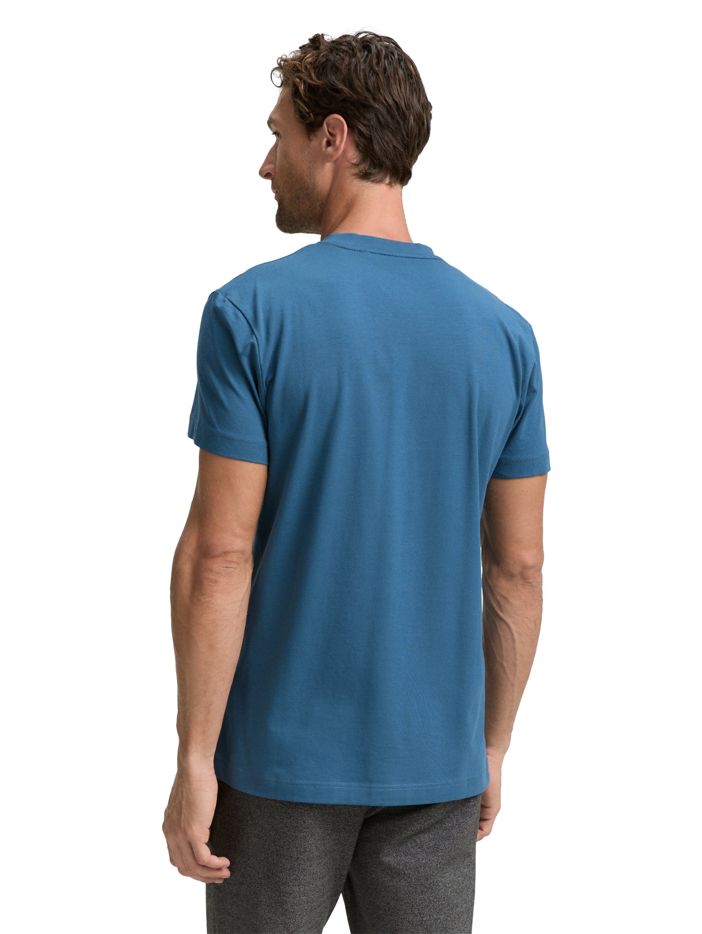 Tom Tailor Slim Fit Blue T-shirt with Stretch