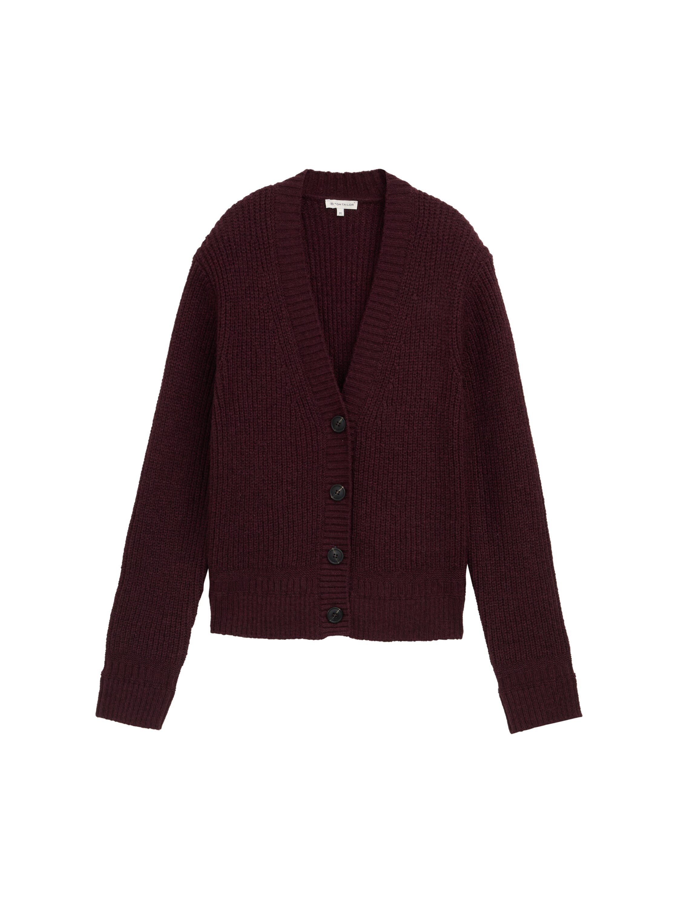 Tom Tailor Bordo Cardigan With Button To Close
