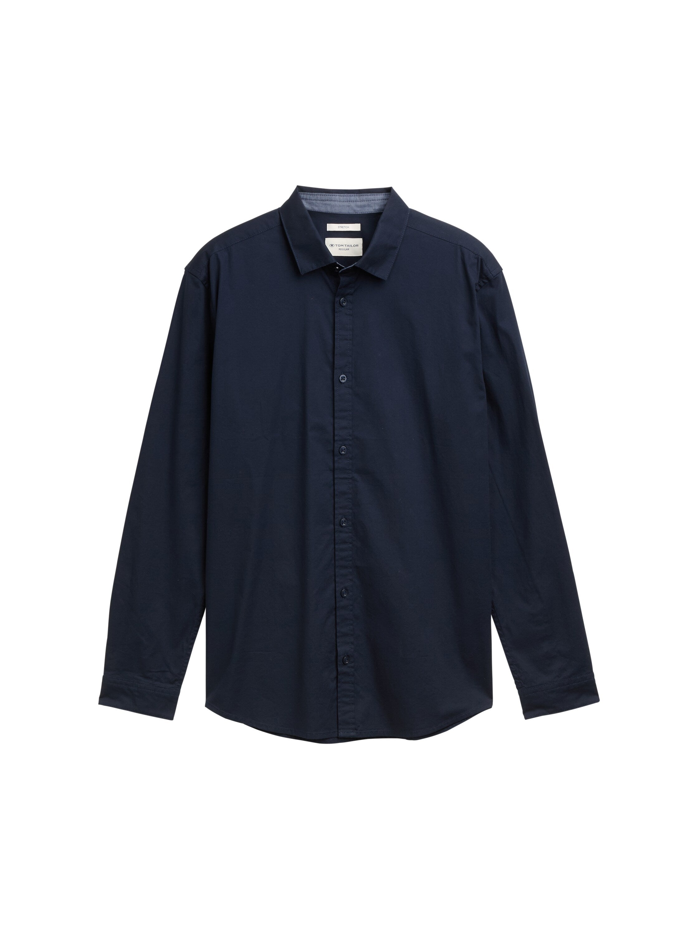 Tom Tailor Regular Fit Navy Shirt with Stretch