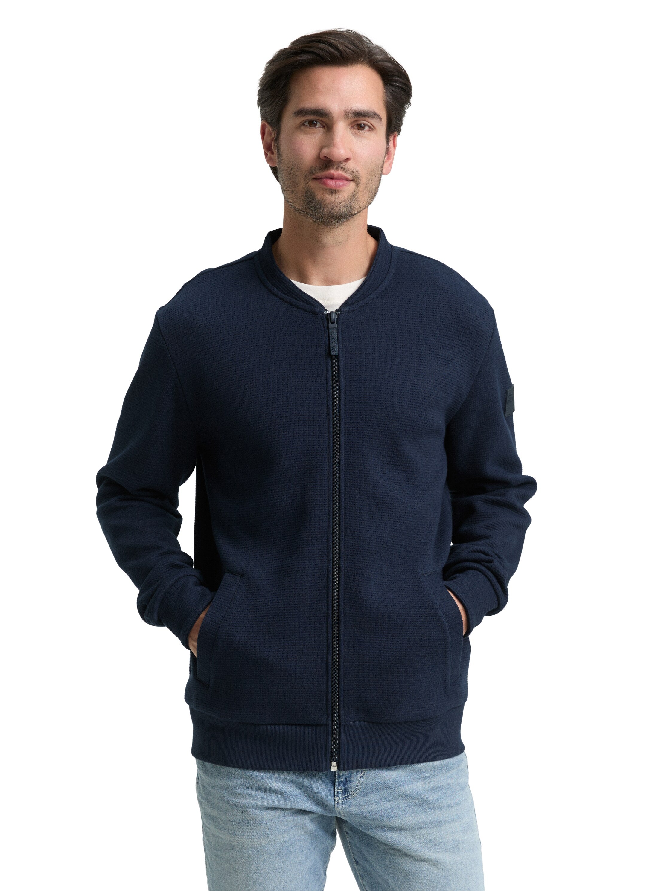 Tom Tailor Cotton Navy Bomber Jacket