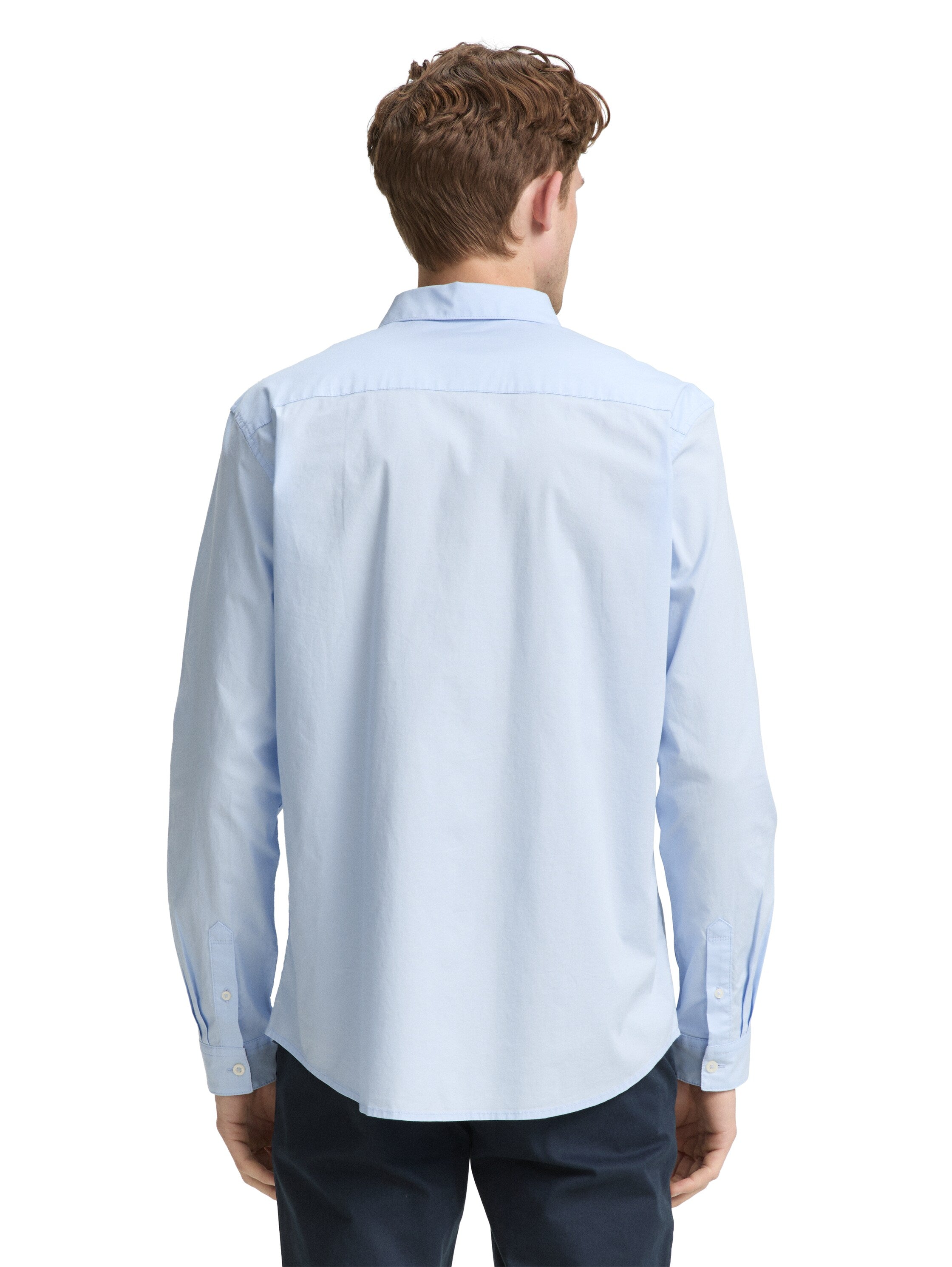 Tom Tailor Regular Fit Blue Shirt with Stretch
