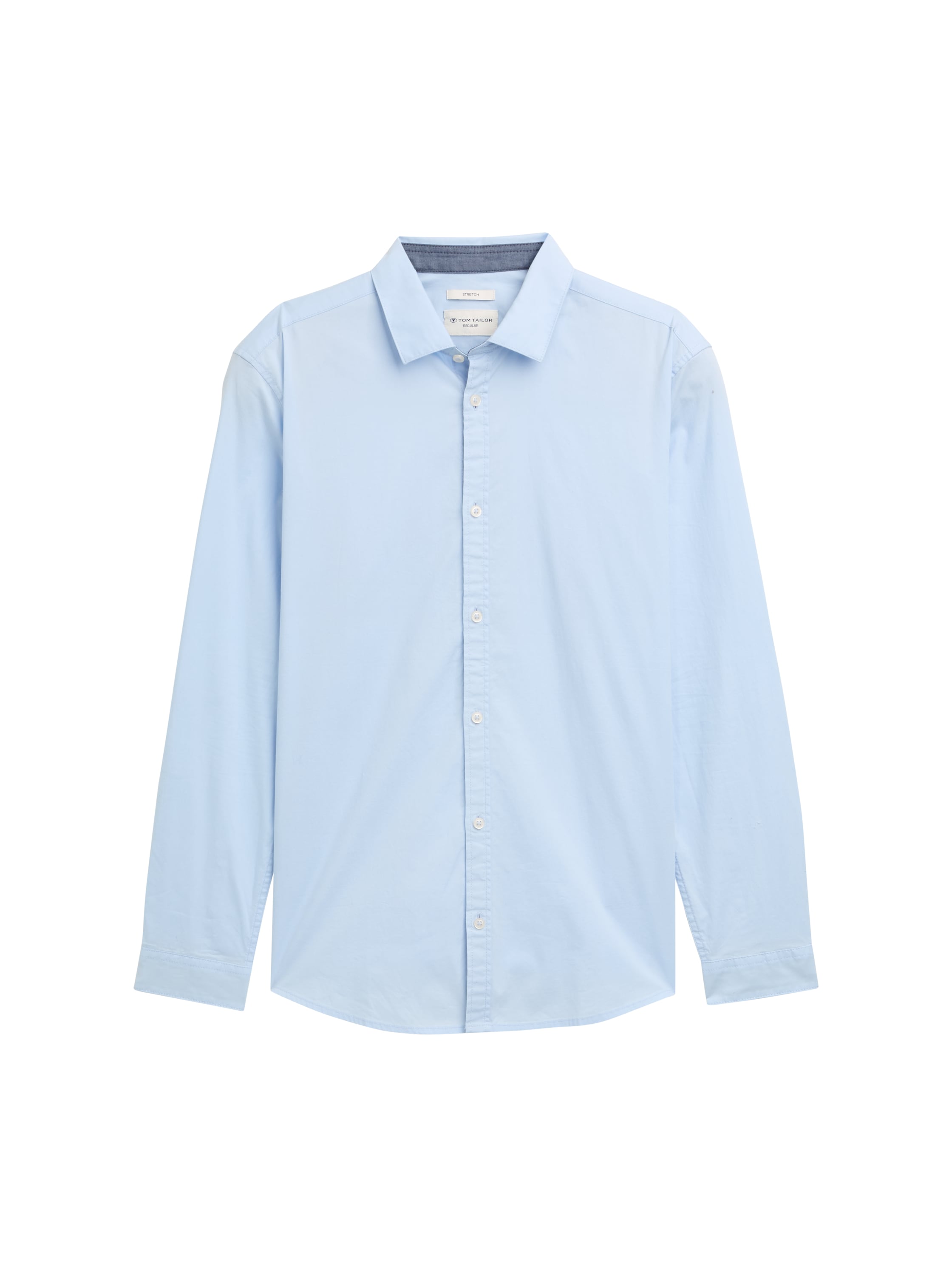 Tom Tailor Regular Fit Blue Shirt with Stretch