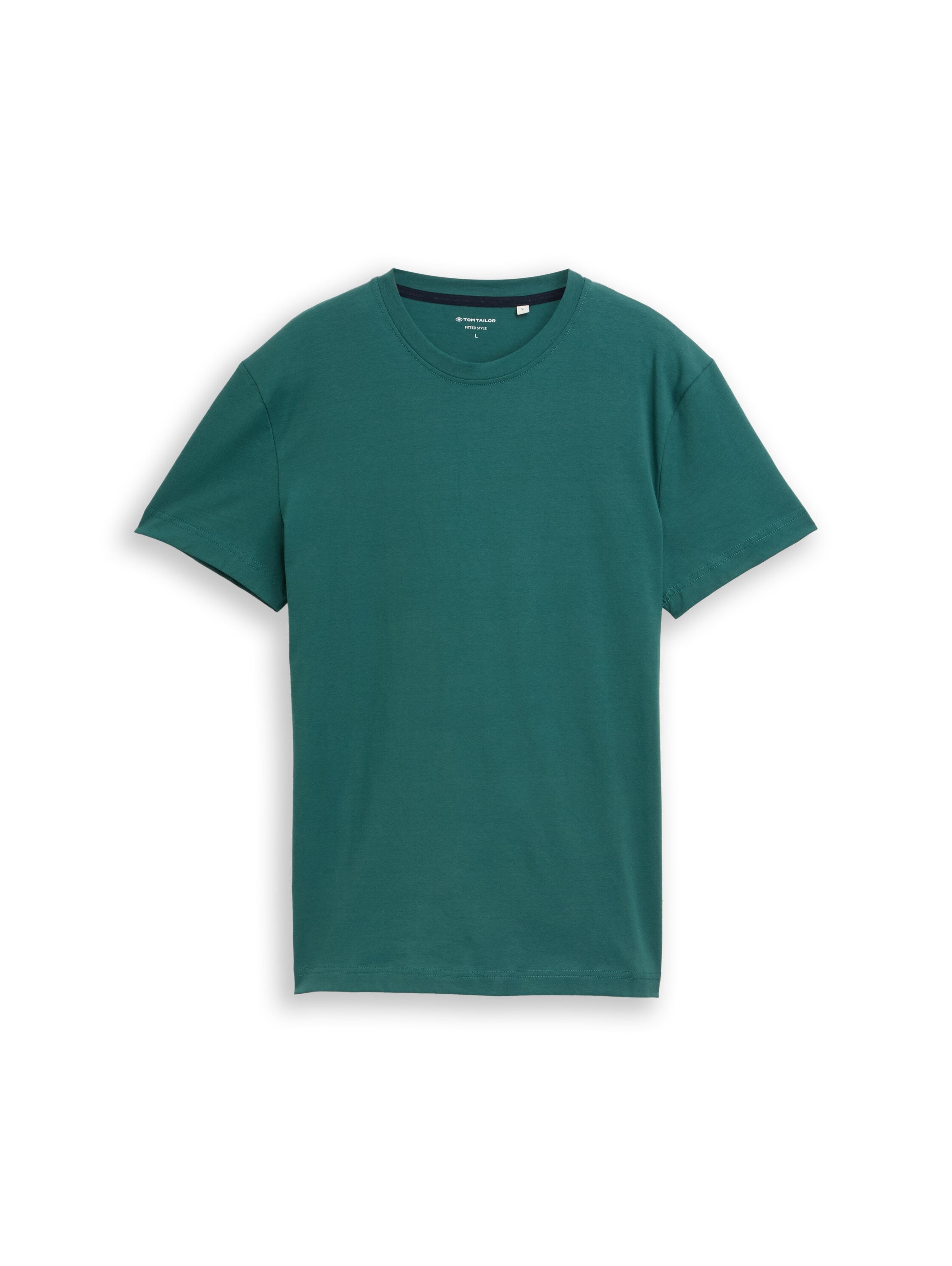 Tom Tailor Slim Fit Green T-shirt with Stretch