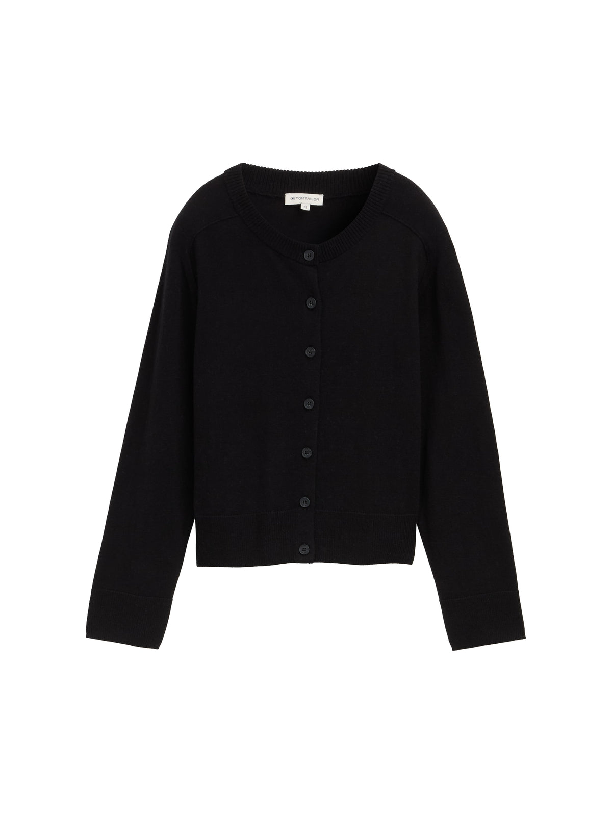 Tom Tailor Black Cotton Cardigan