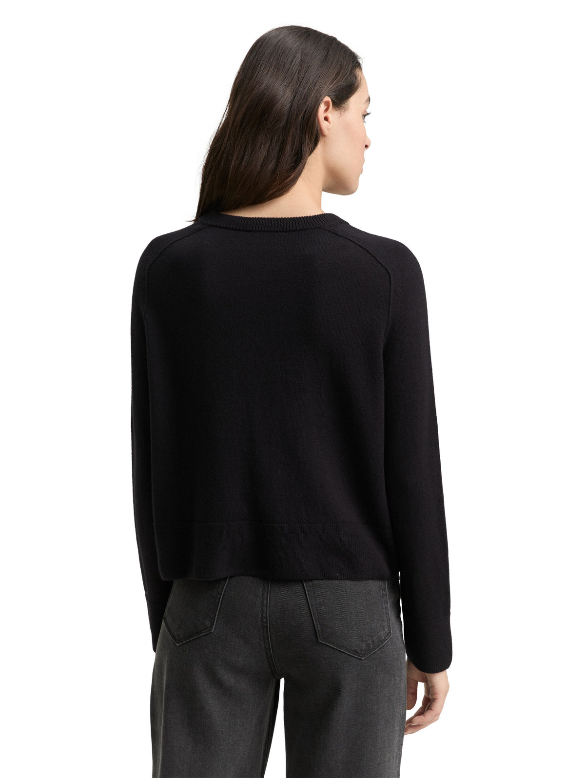 Tom Tailor Black Cotton Cardigan