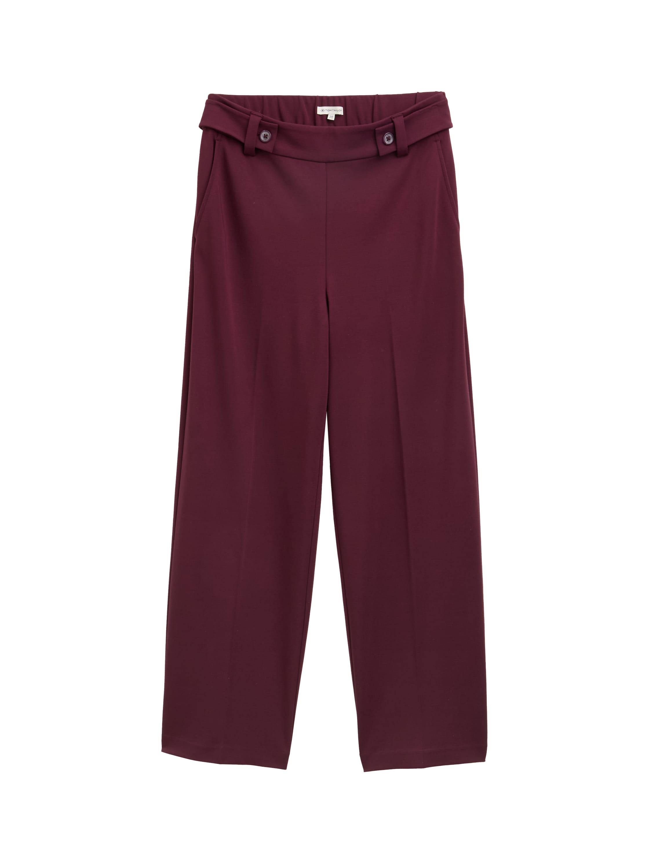 Tom Tailor Bordo Cropped Straight Pant