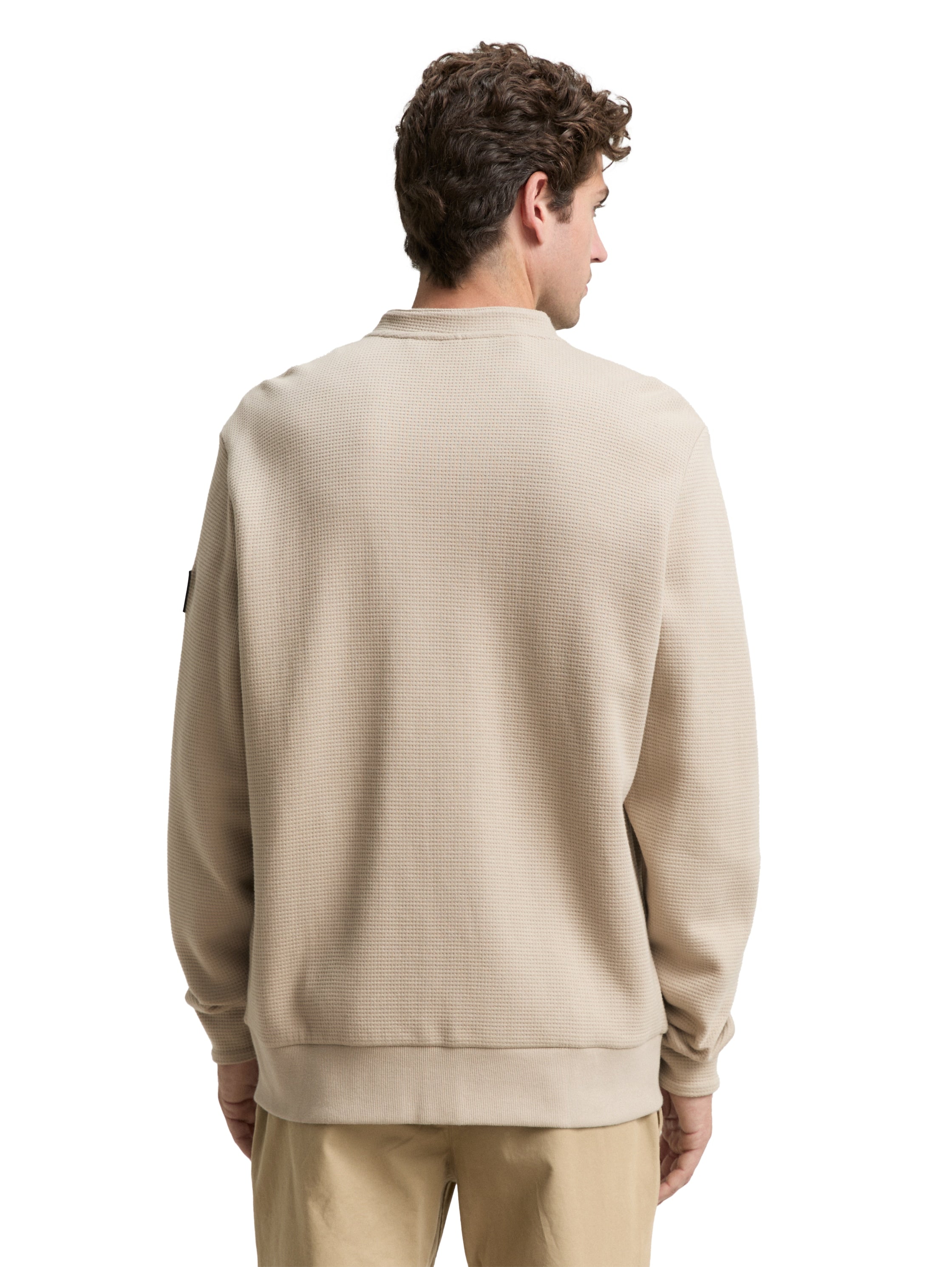 Tom Tailor Cotton Beige Bomber Jacket