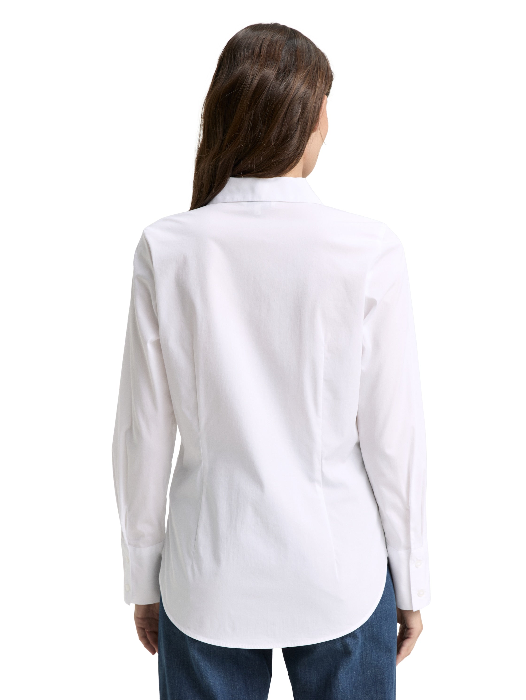 Tom Tailor Fitted Poplin White Shirt