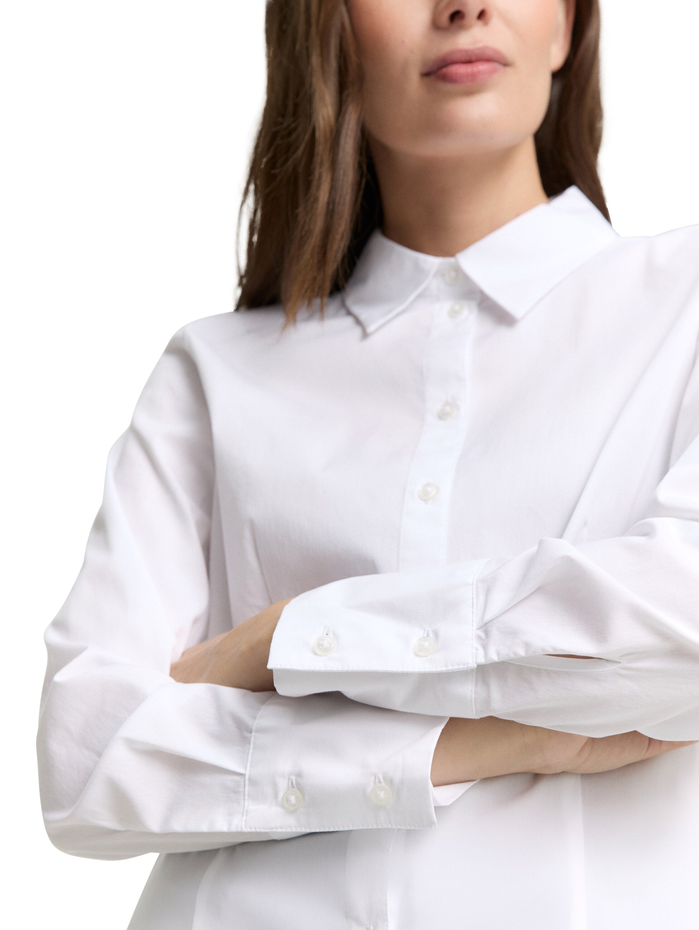 Tom Tailor Fitted Poplin White Shirt