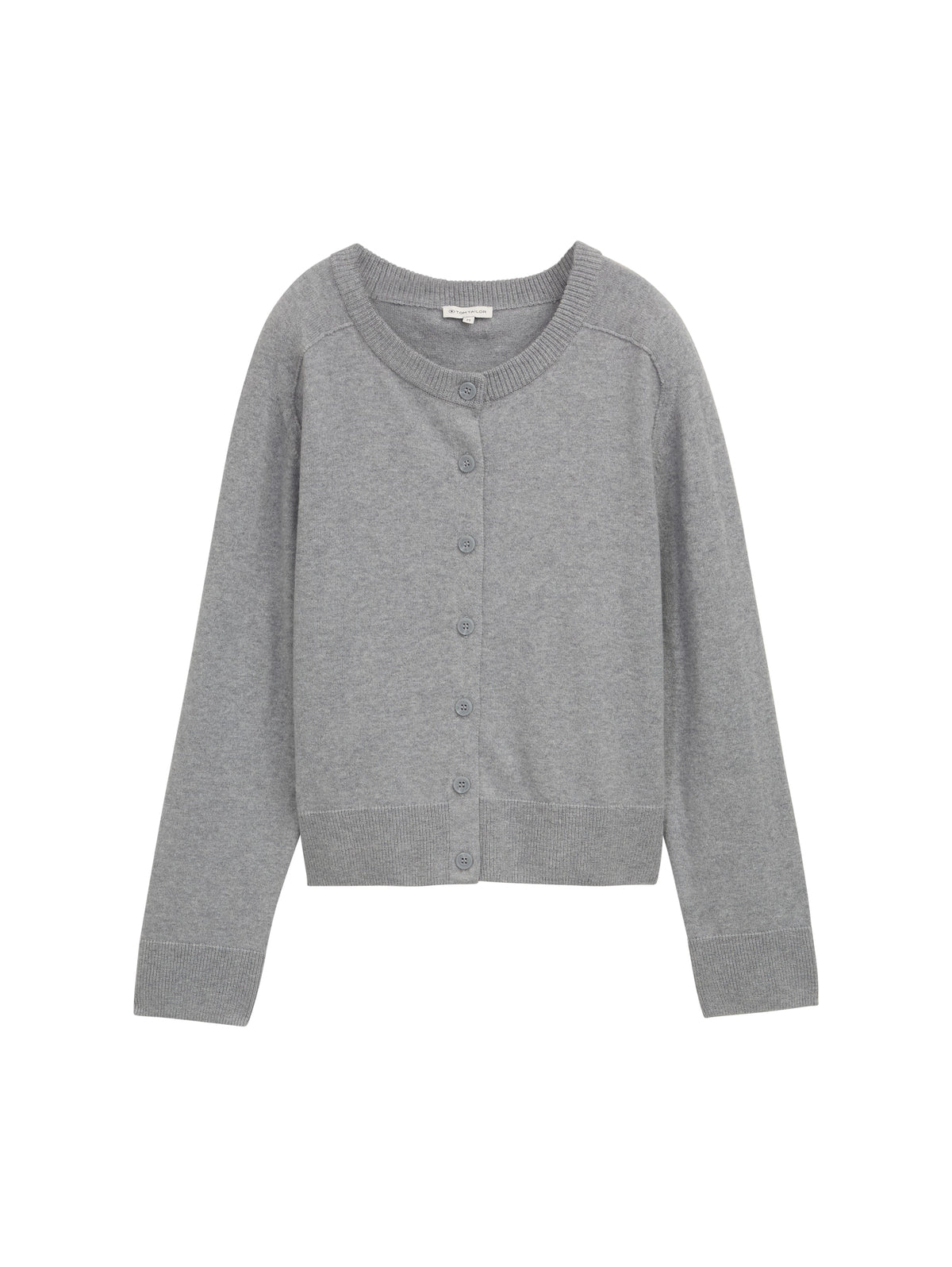 Tom Tailor Silver Grey Cotton Cardigan