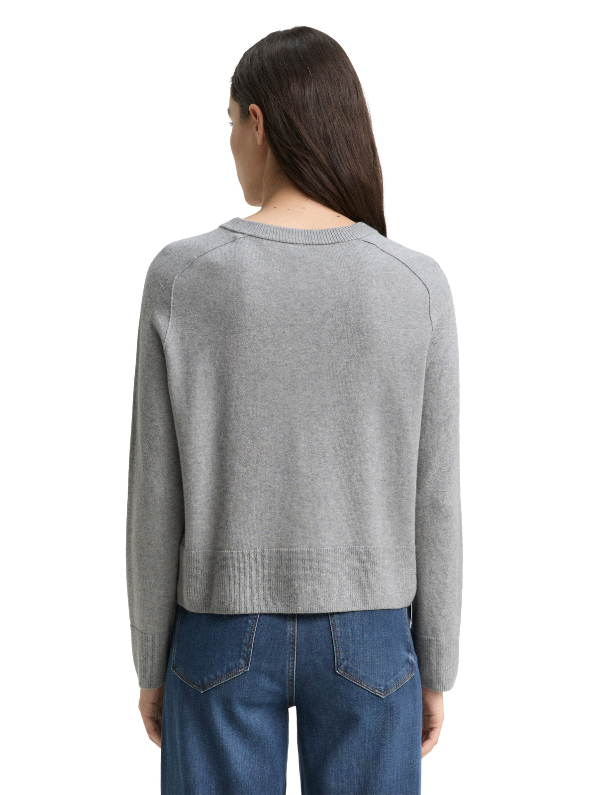 Tom Tailor Silver Grey Cotton Cardigan