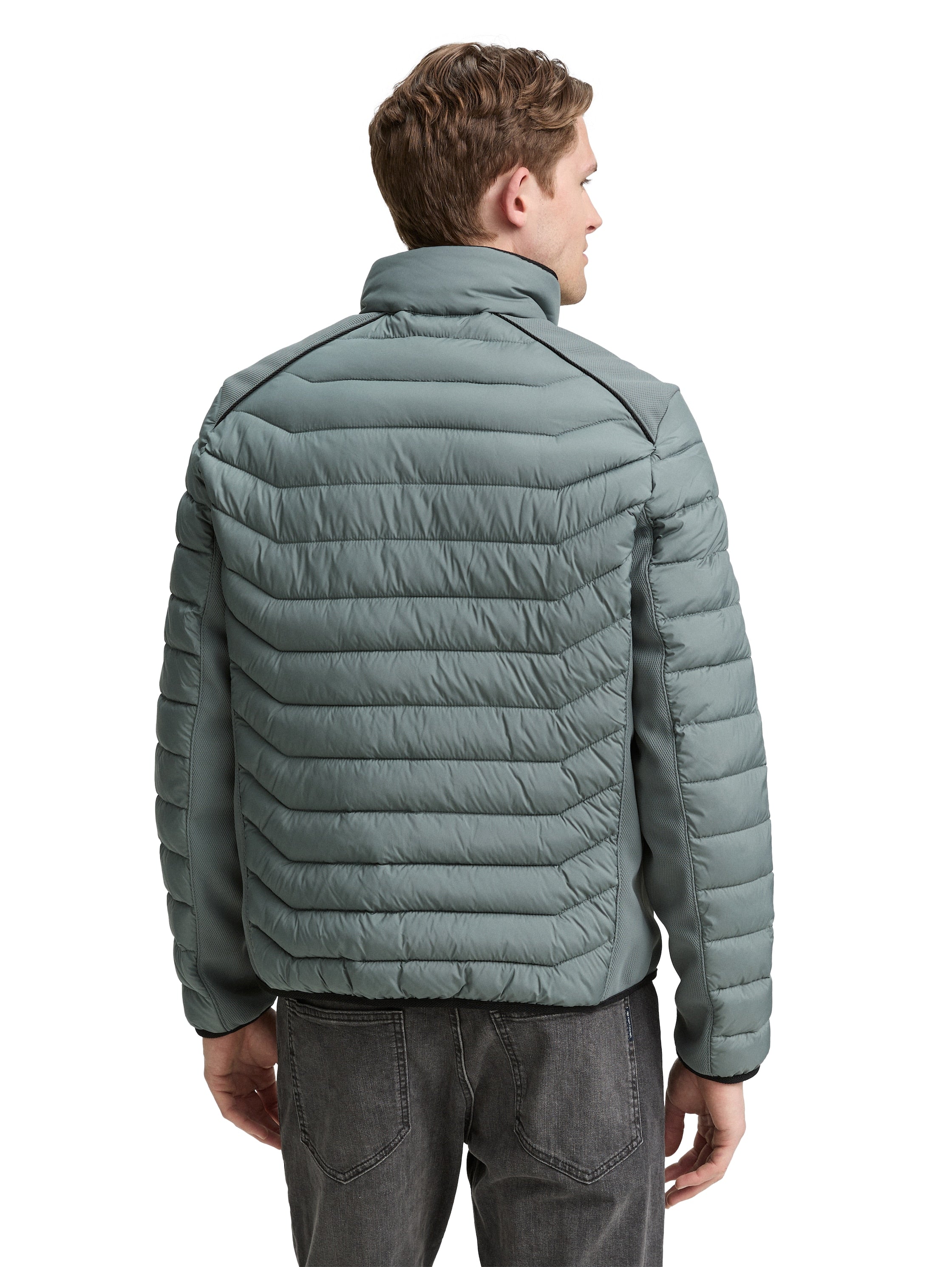 Tom Tailor Green Jacket with Zipper To Close