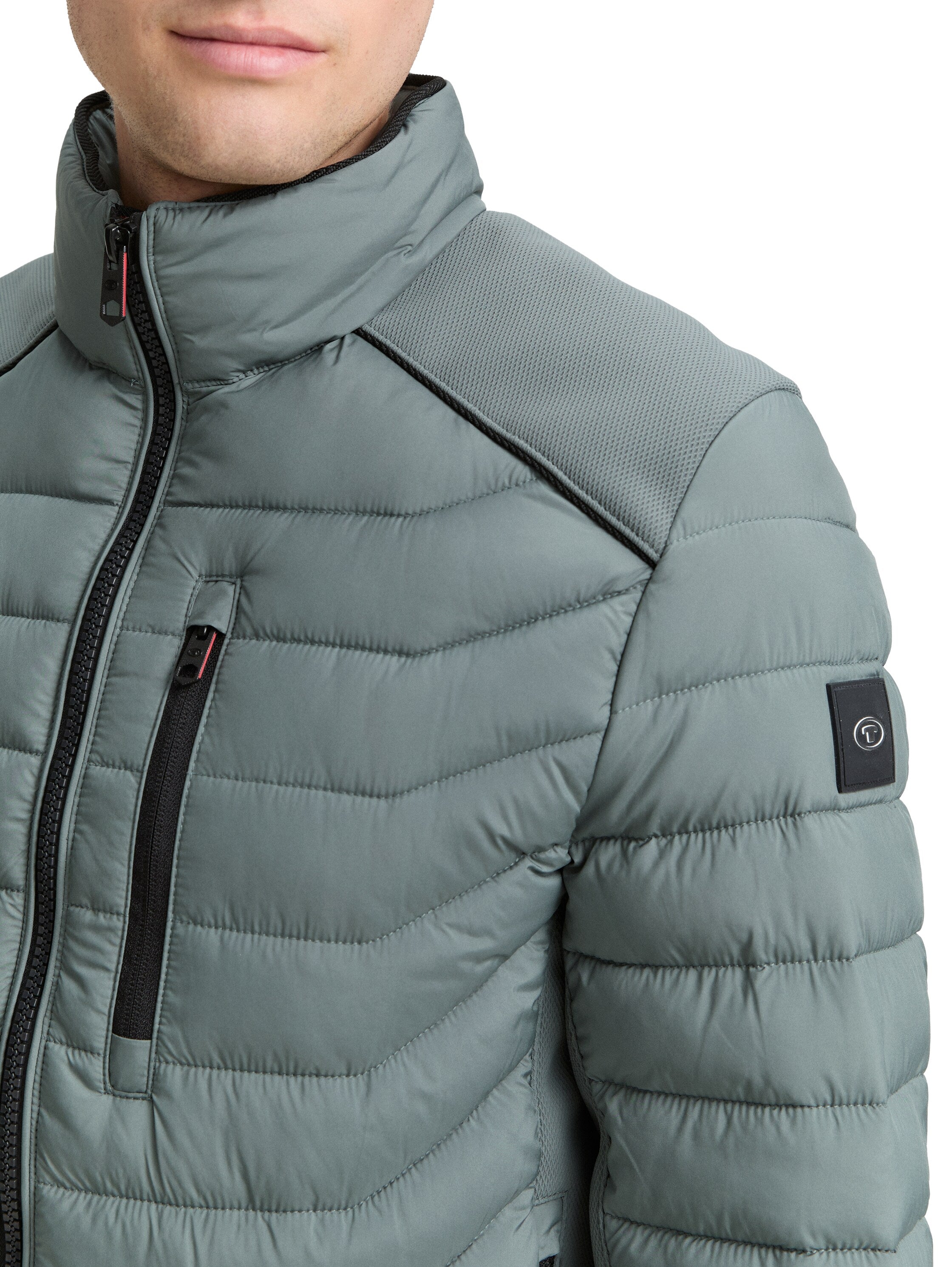 Tom Tailor Green Jacket with Zipper To Close