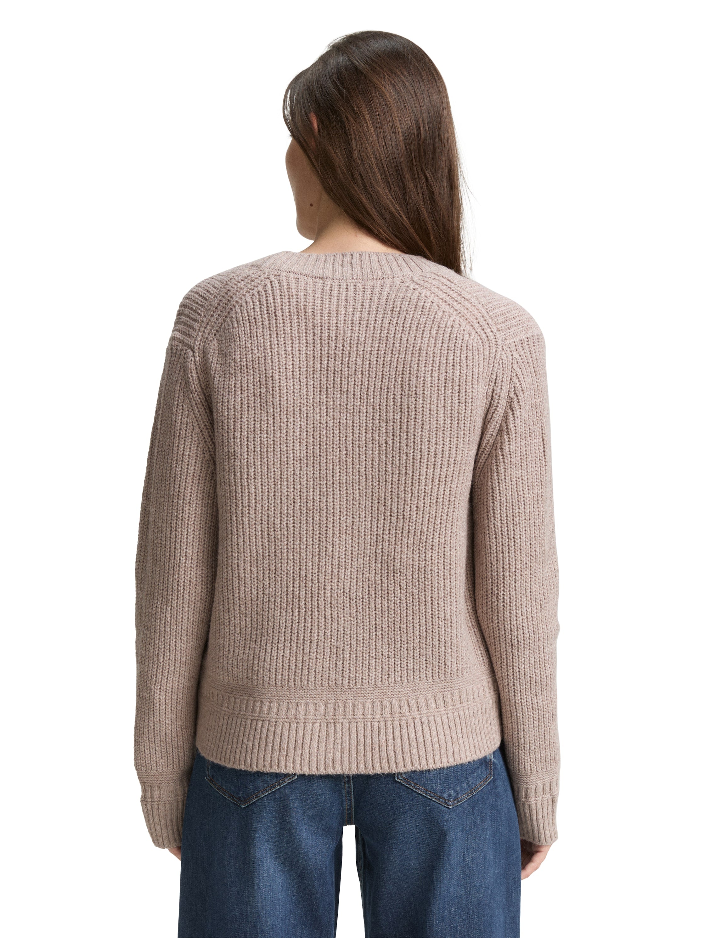 Tom Tailor Beige Cardigan With Button To Close