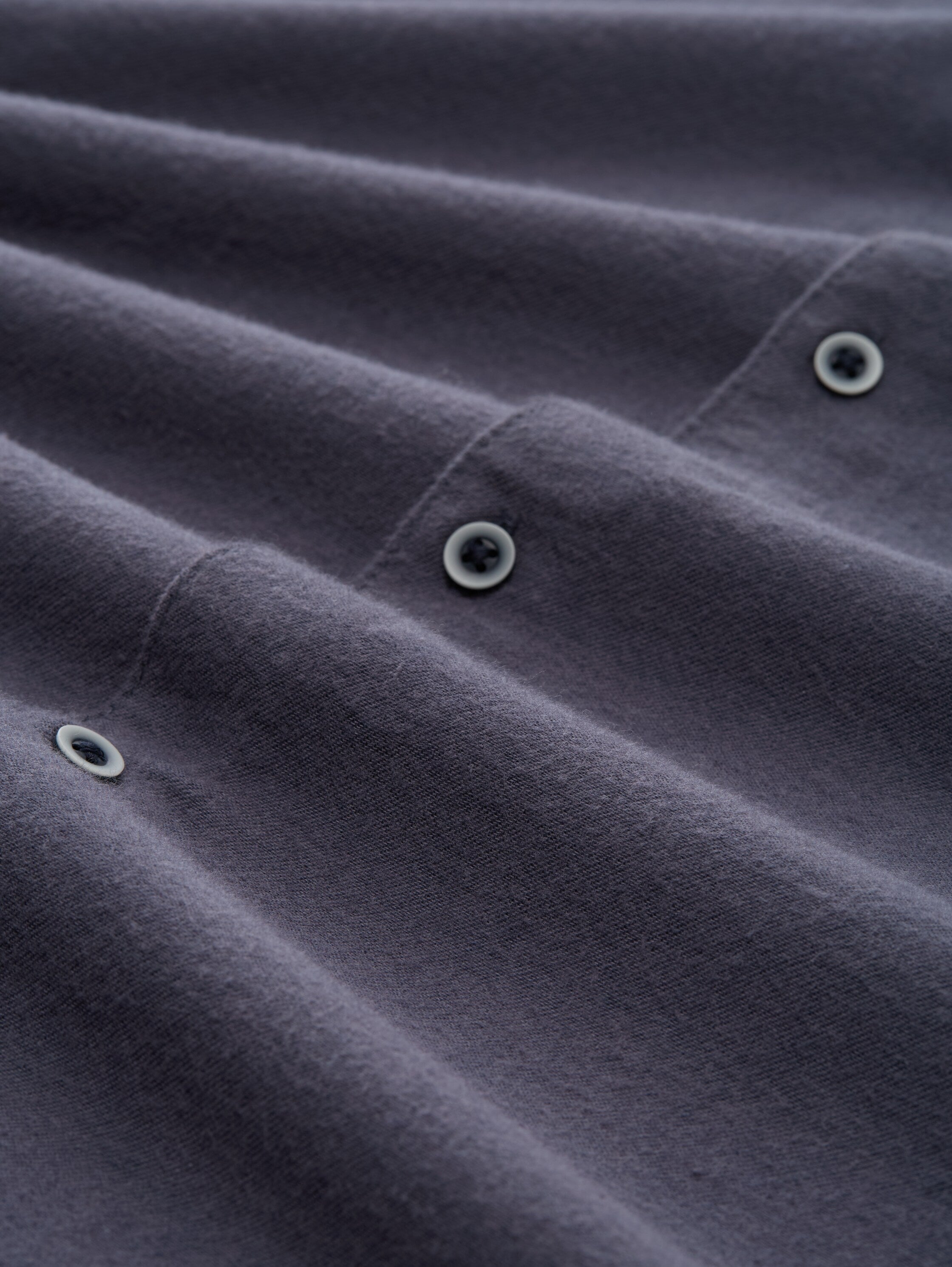 Tom Tailor Long Sleeved Grey Shirt With Chest Pocket