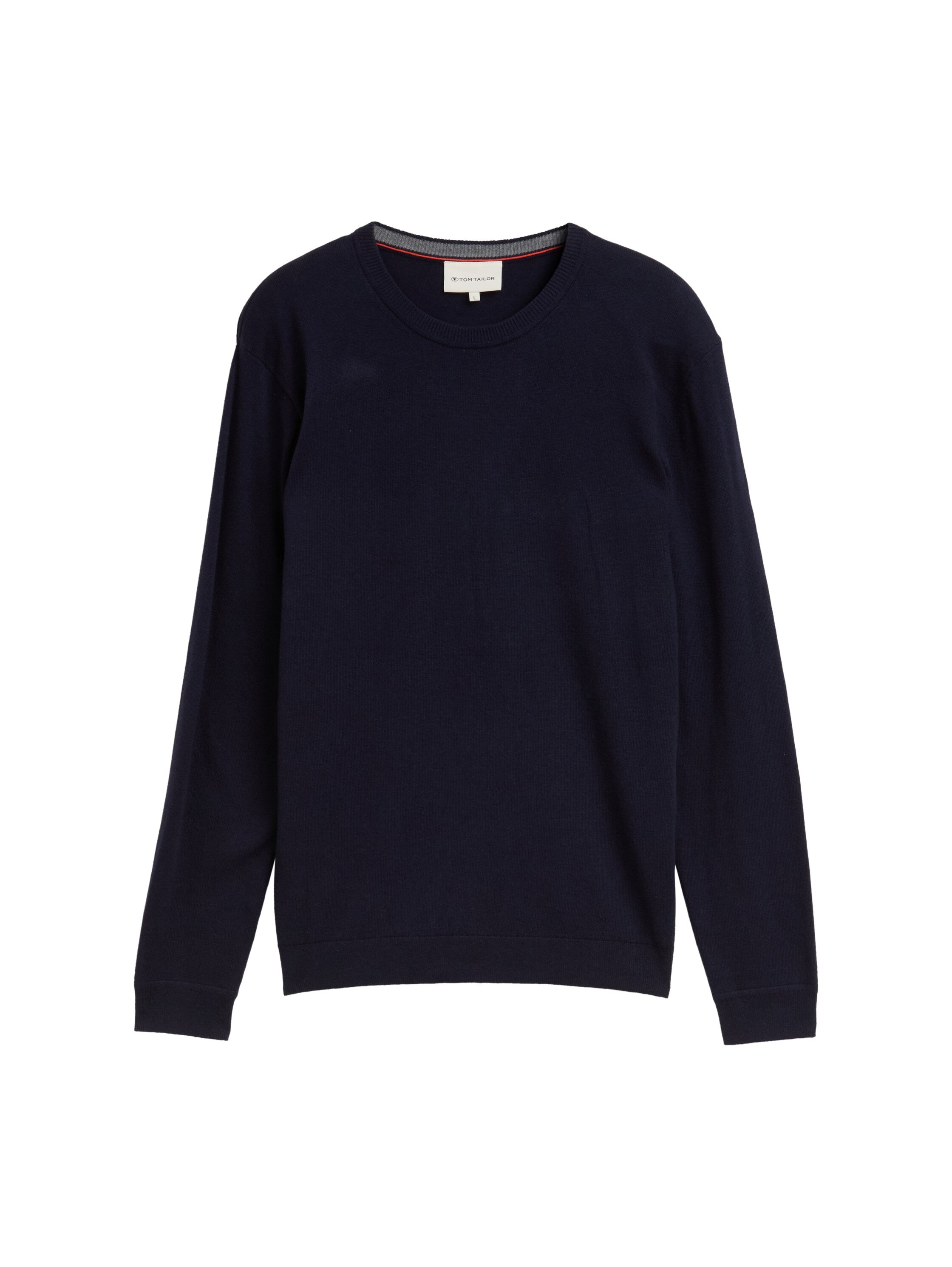 Tom Tailor Knitted with Cashmere Blend Navy Pullover