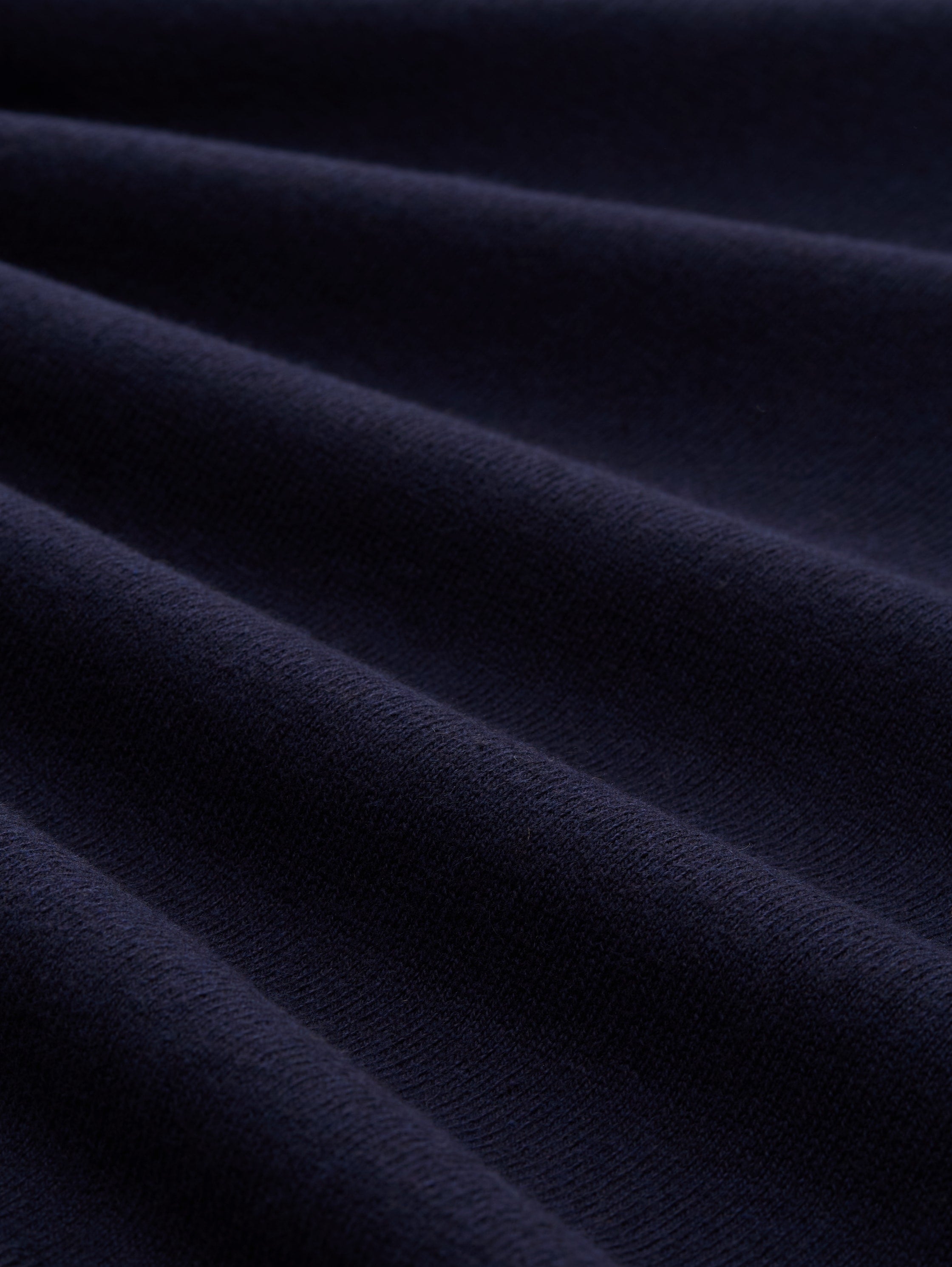 Tom Tailor Knit Navy Pullover With Half Zipper To Close