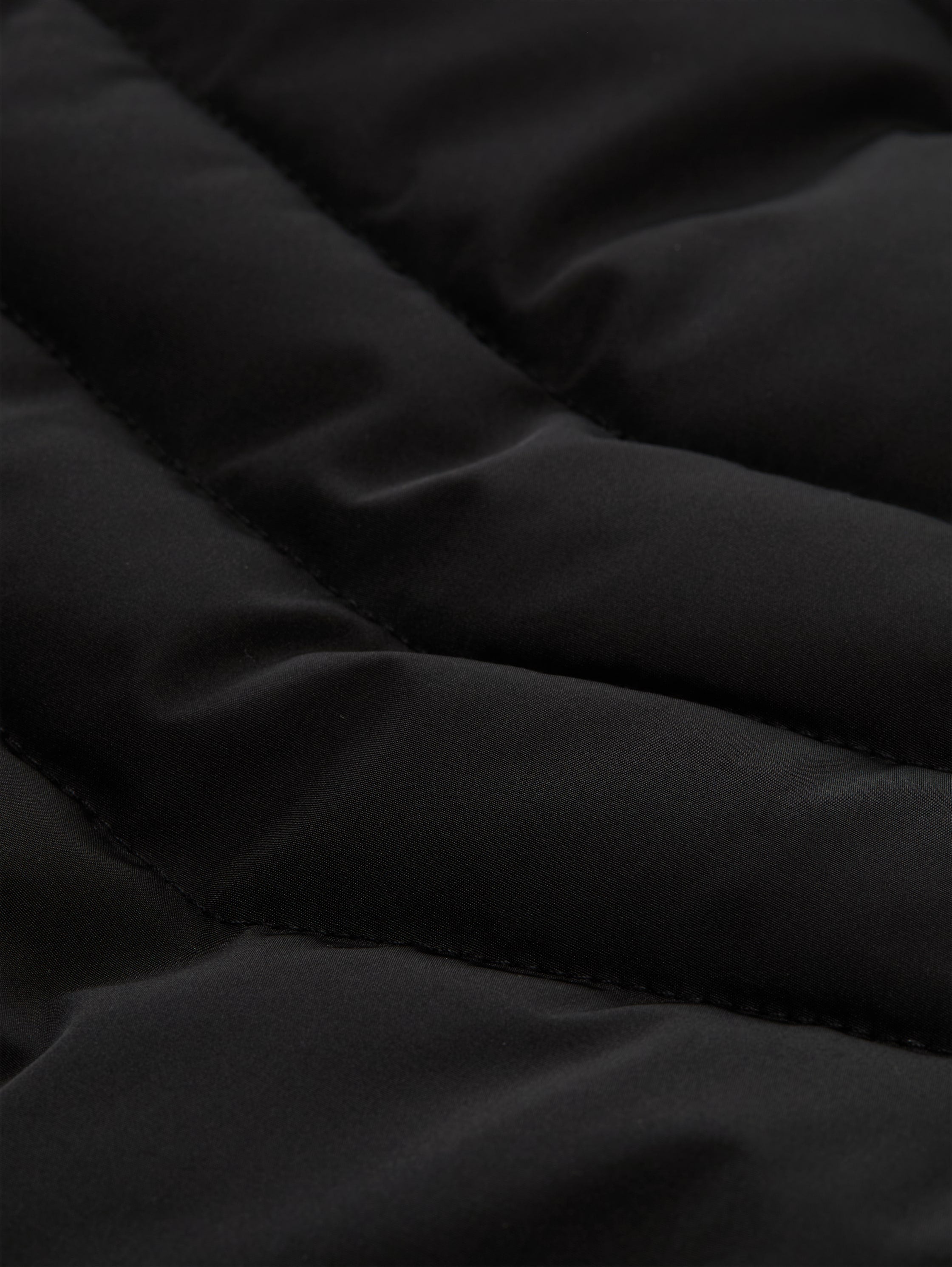 Tom Tailor Puffer Black Jacket With Detachable Hood