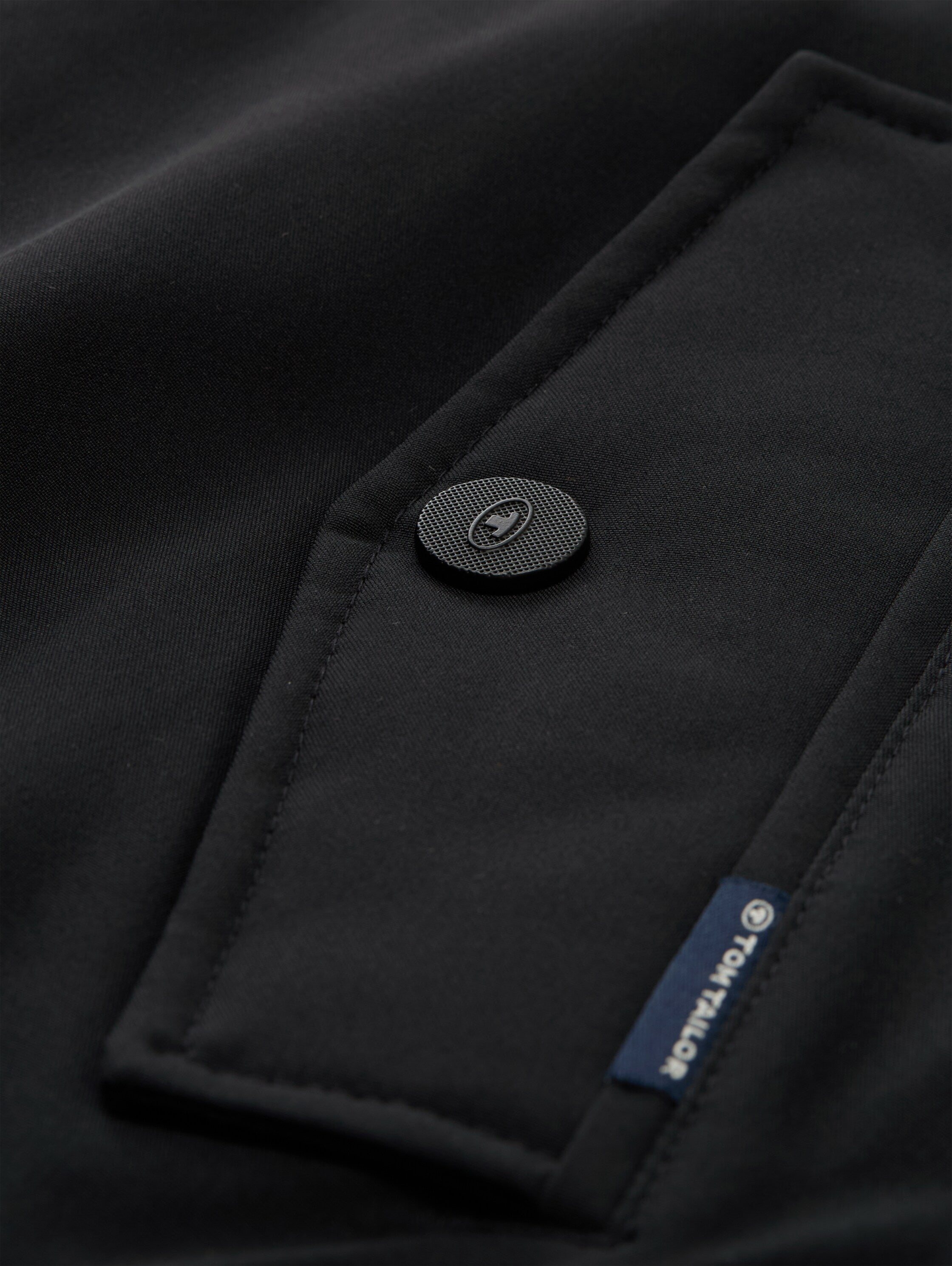 Tom Tailor Black Jacket With Zipper To Close