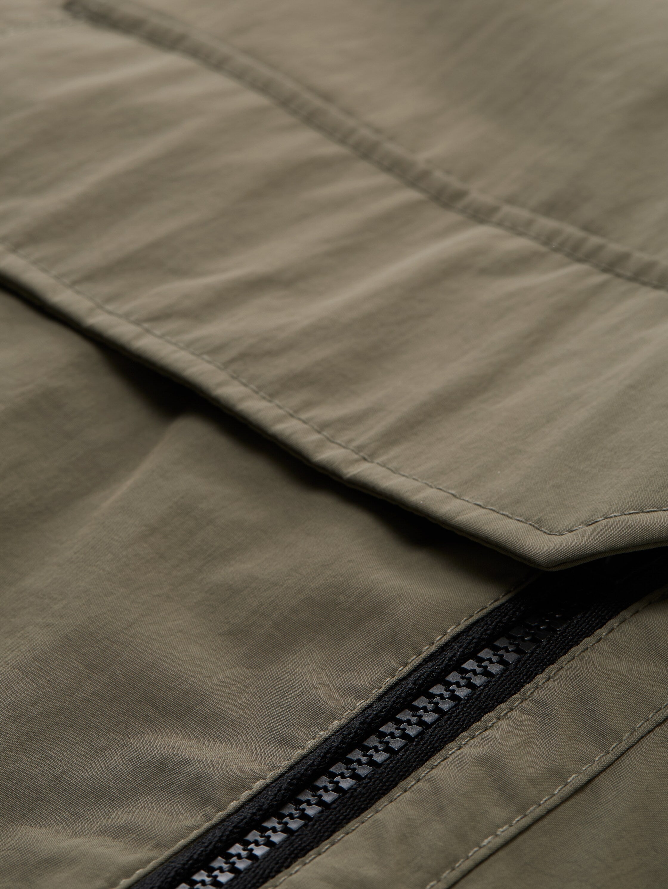 Tom Tailor Waterproof Khaki Jacket With Attached Pockets