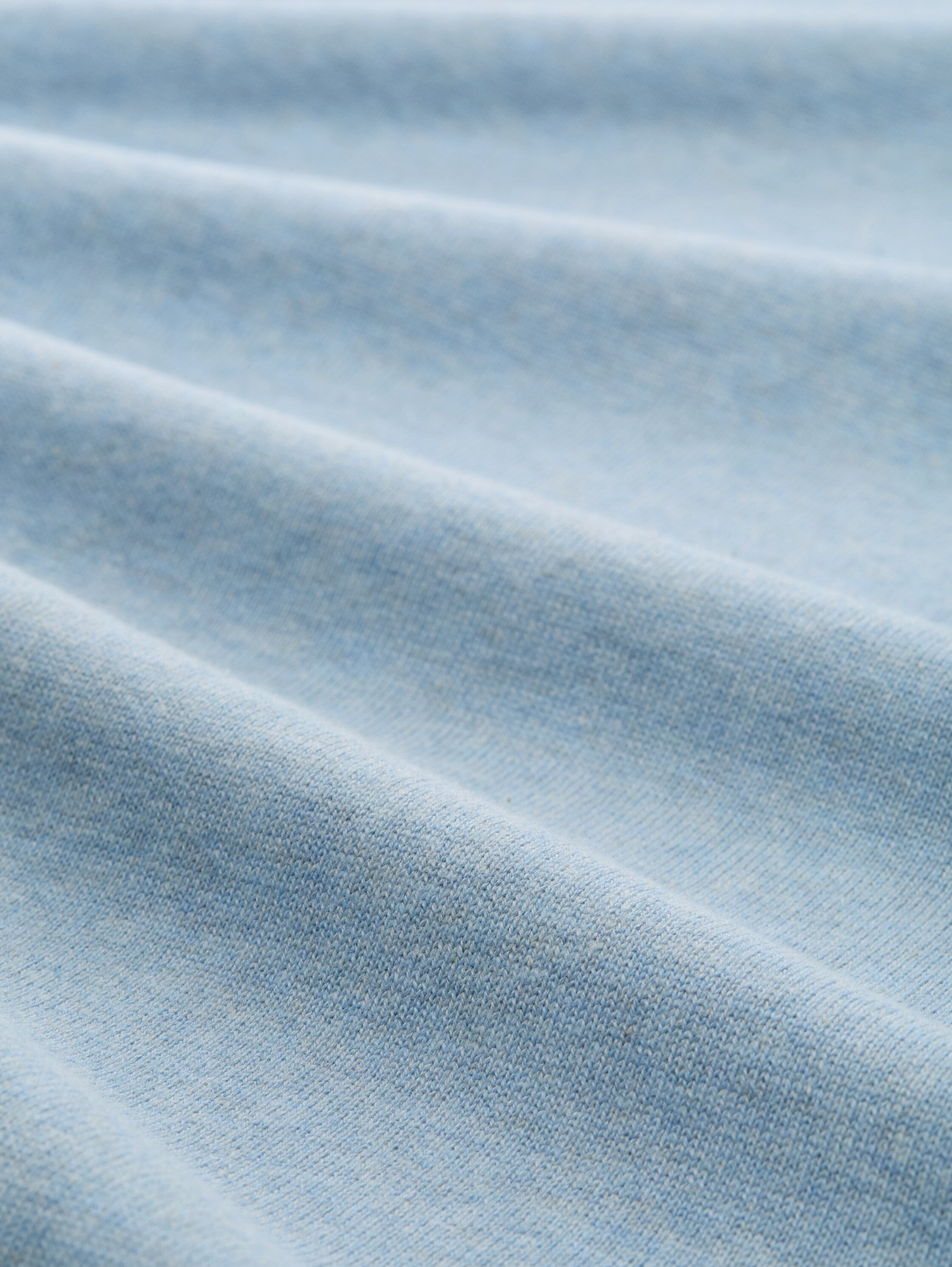 Tom Tailor Cotton V-Neck Knitted Blue Pullover