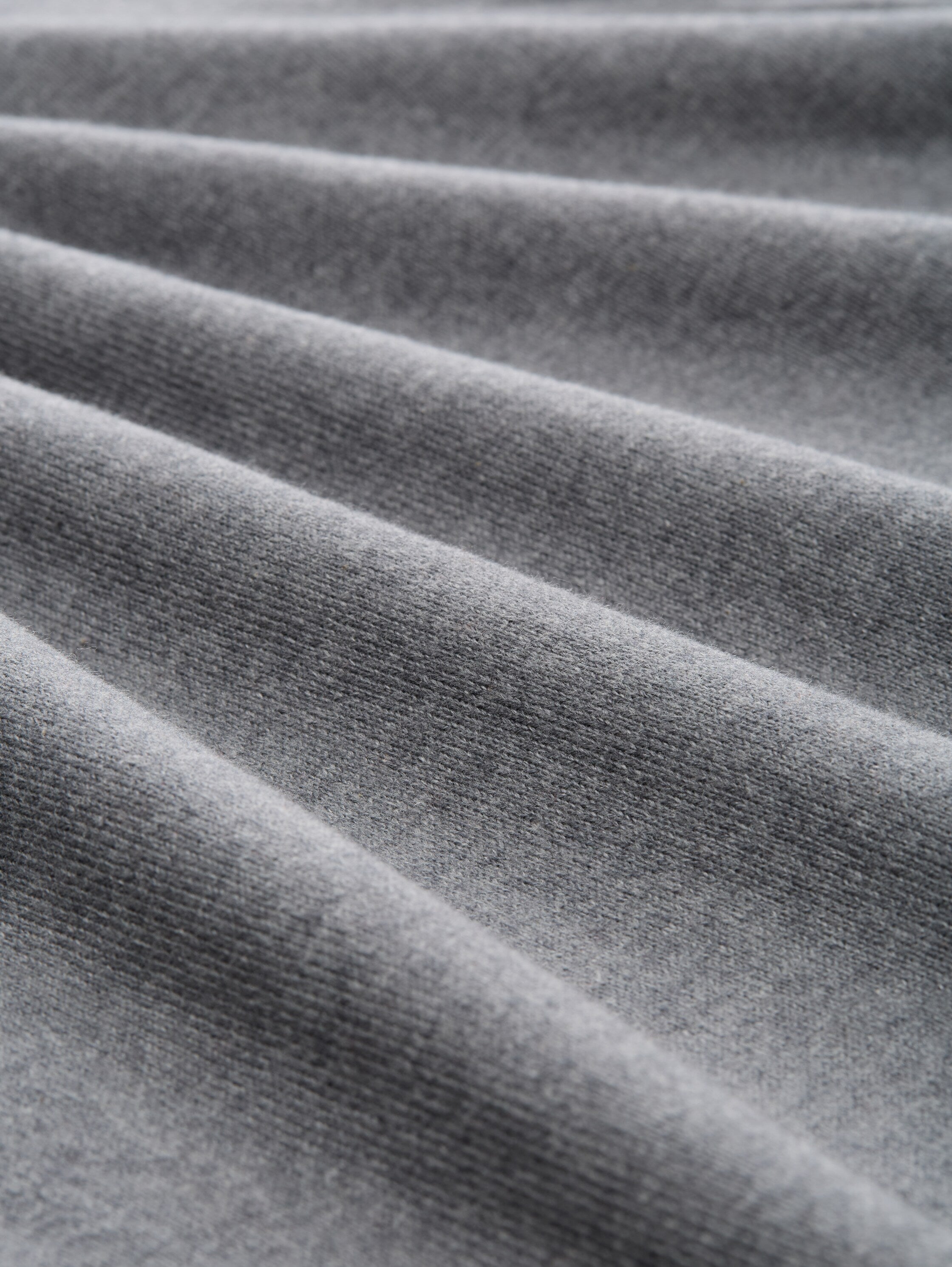 Tom Tailor Knit Grey Pullover With Half Zipper To Close