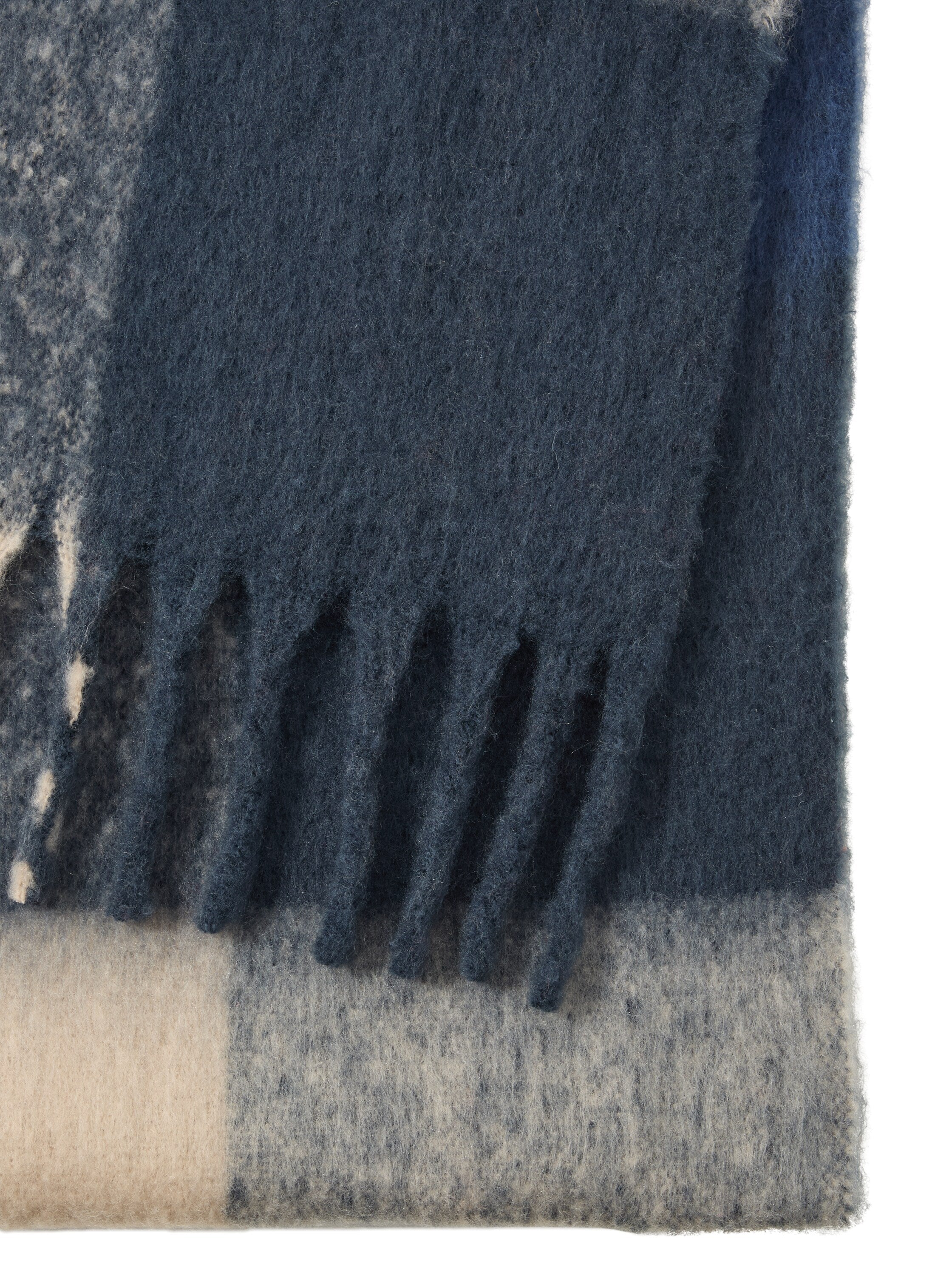 Tom Tailor Navy Warm Scarf With Logo