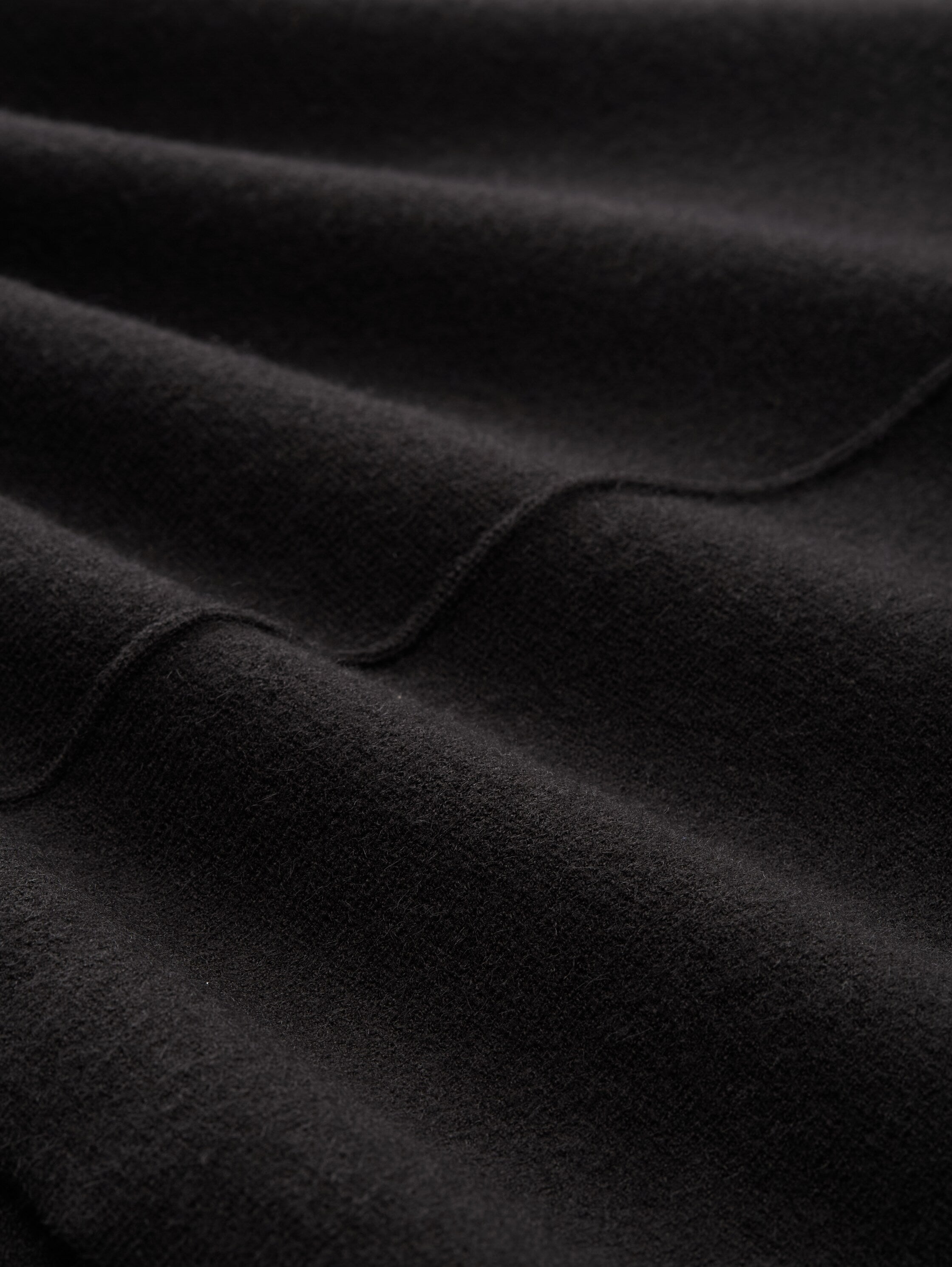 Tom Tailor Deep Black Cropped Knitted Pullover