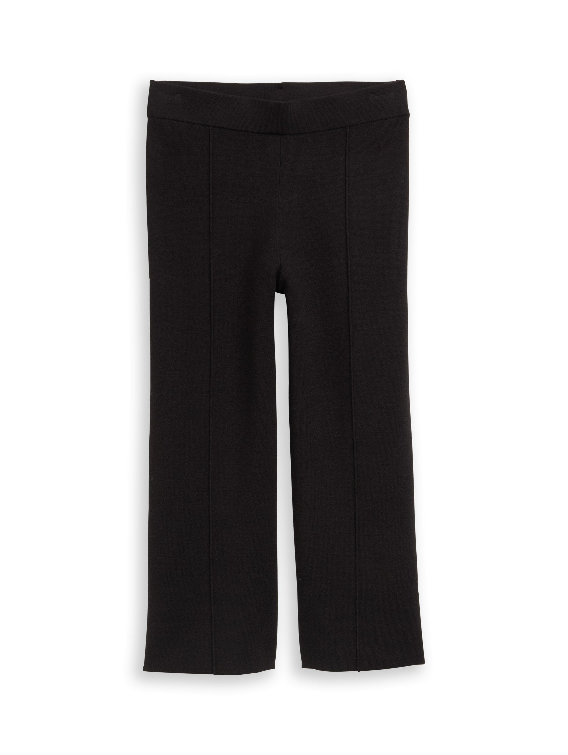 Tom Tailor Deep Black Knitted Cropped Pant