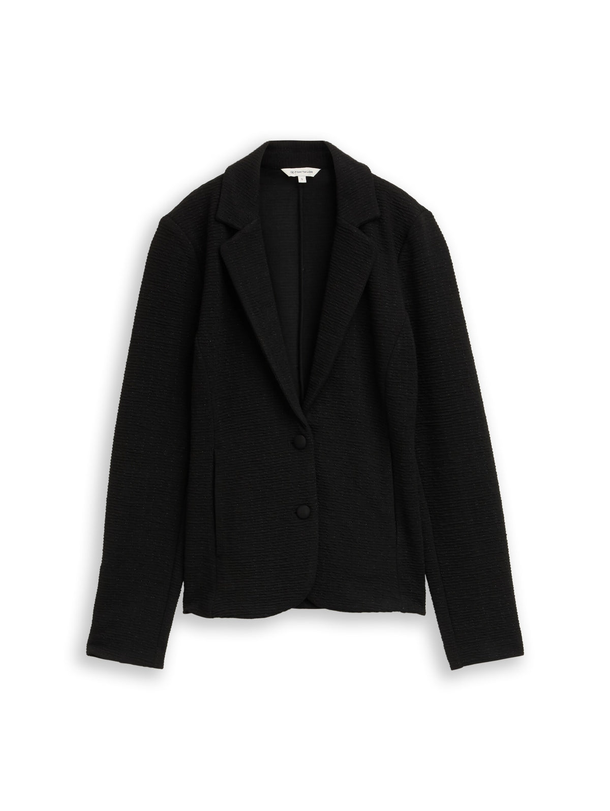 Tom Tailor Black Slim Fit Blazer with Glitter Effect