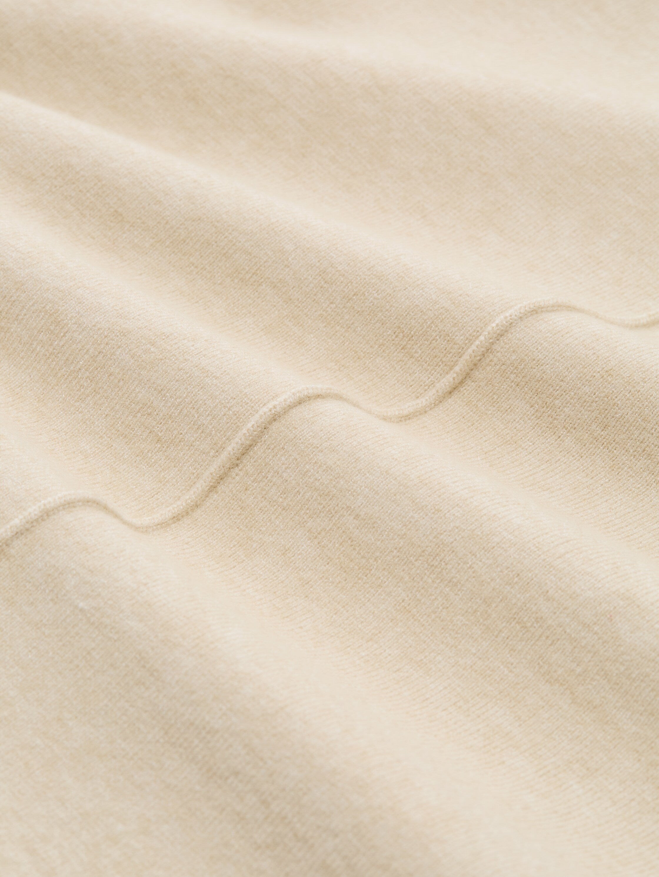 Tom Tailor Stone Beige Cropped Knitted Pullover