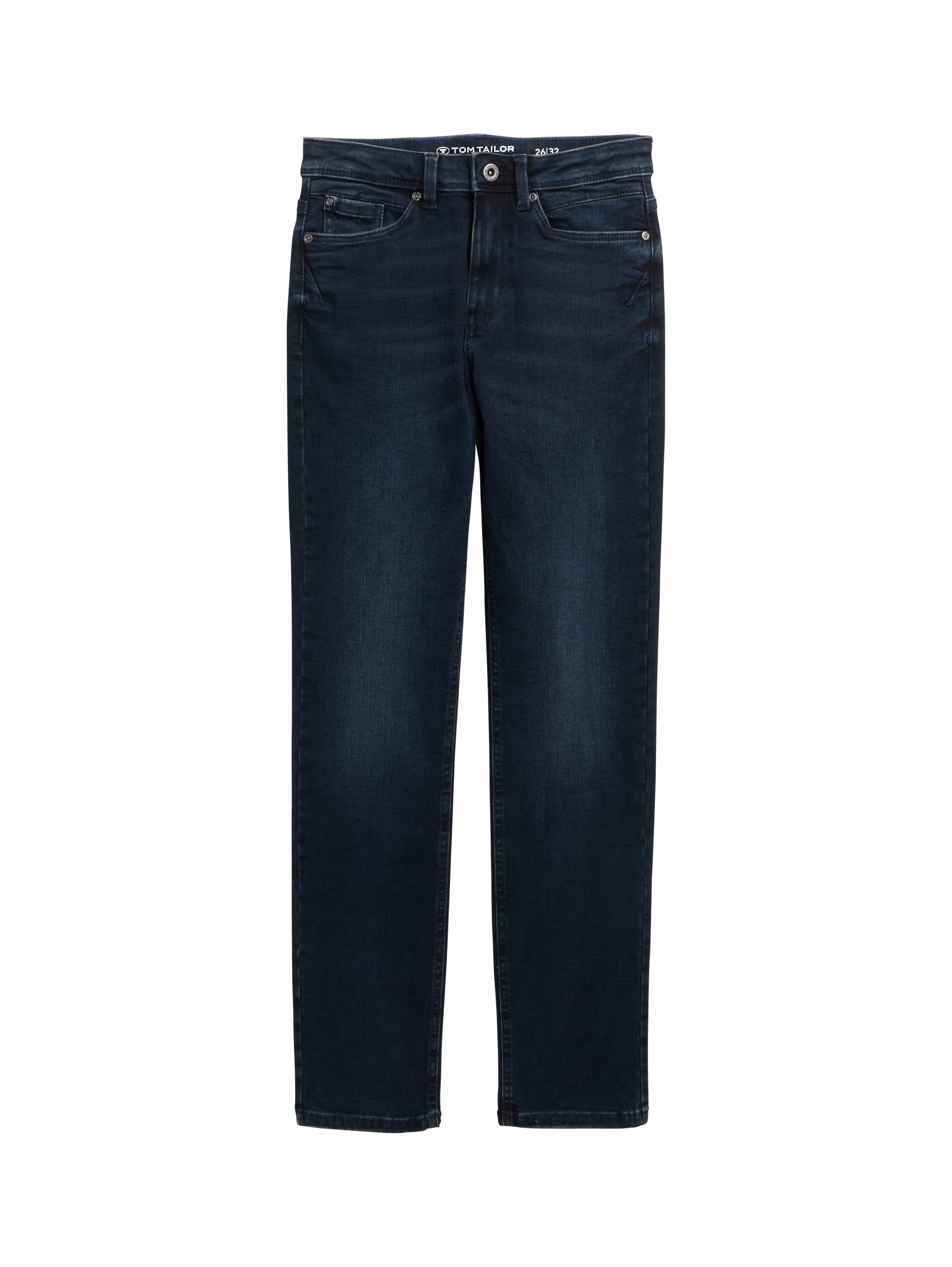 Tom Tailor Blue Black Denim Jeans Straight Cut