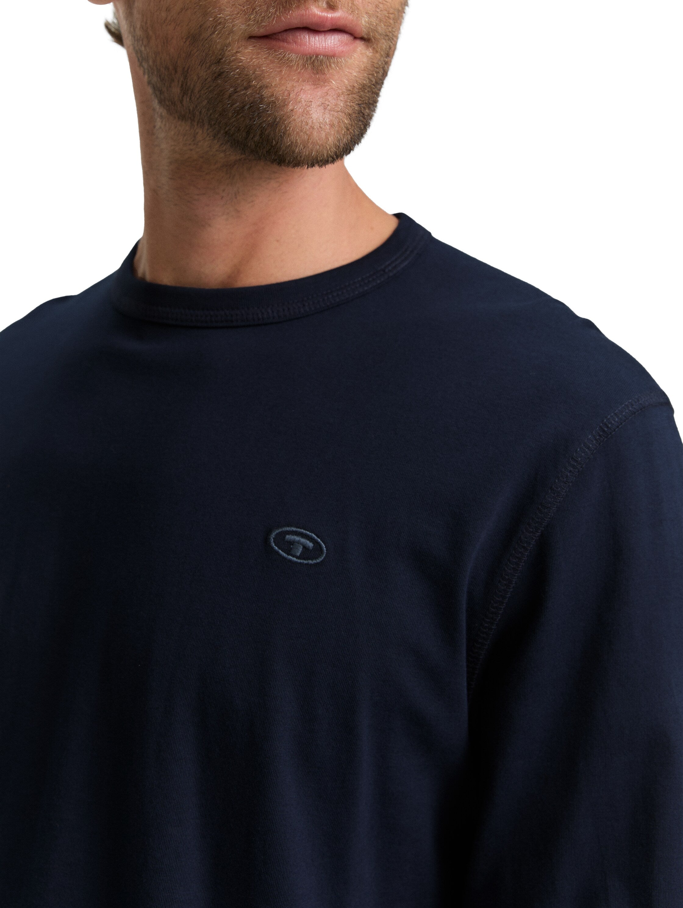 Tom Tailor Basic Long Sleeved Navy Sweater