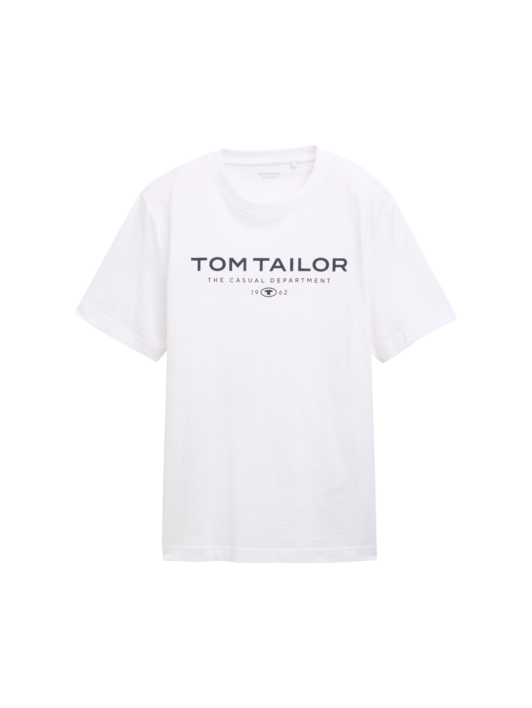Tom Tailor Cotton White T-shirt With Logo Print